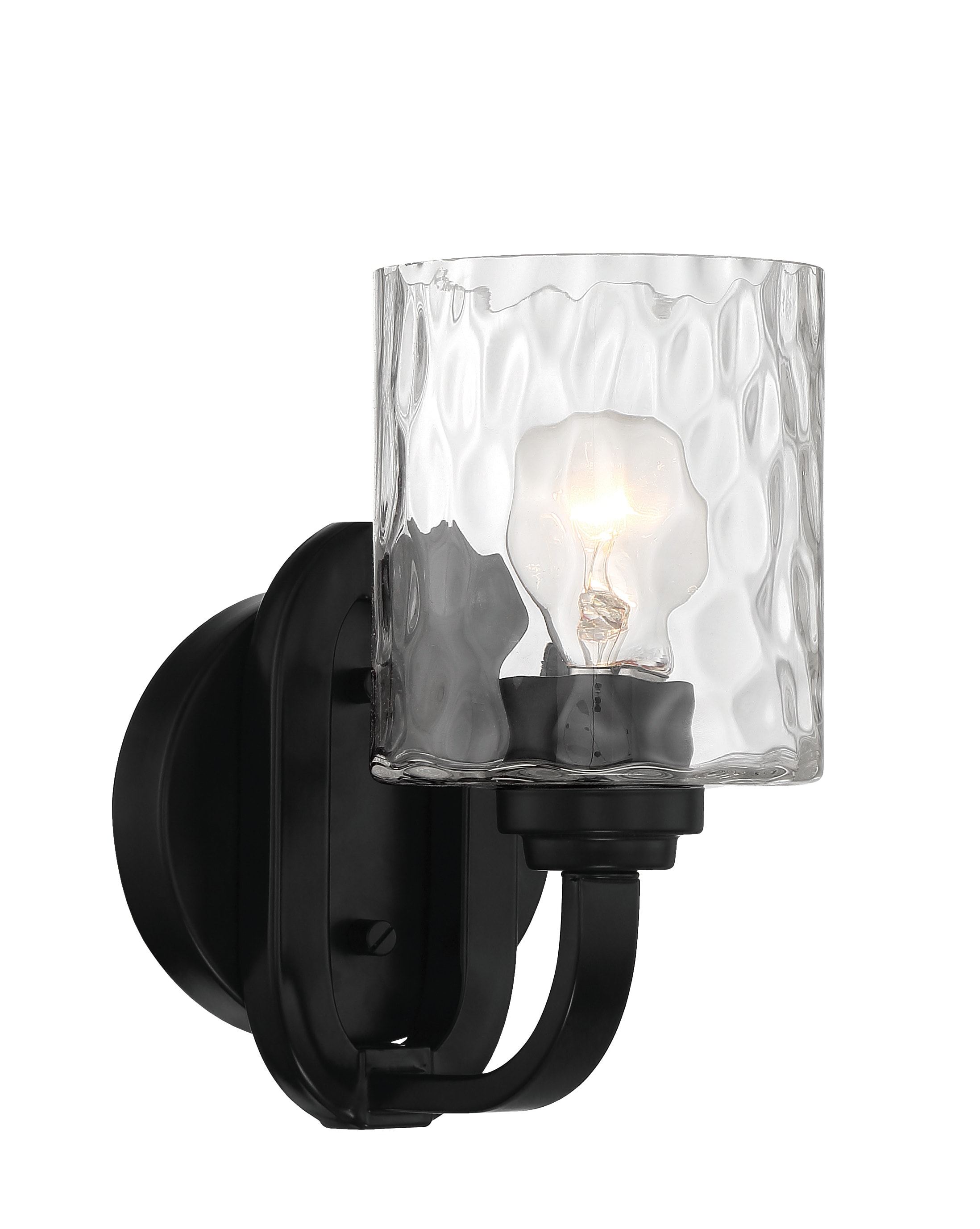Craftmade 54261-FB Collins 5.13-in W 1 -Light Brushed Black Wall Sconce