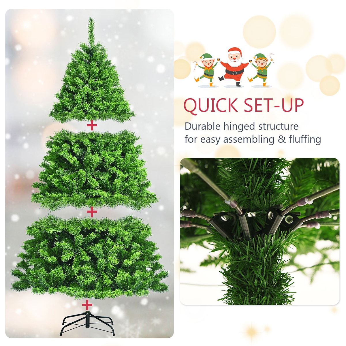 WELLFOR CM-HJY-23576 Artificial-Christmas-Trees - View #3