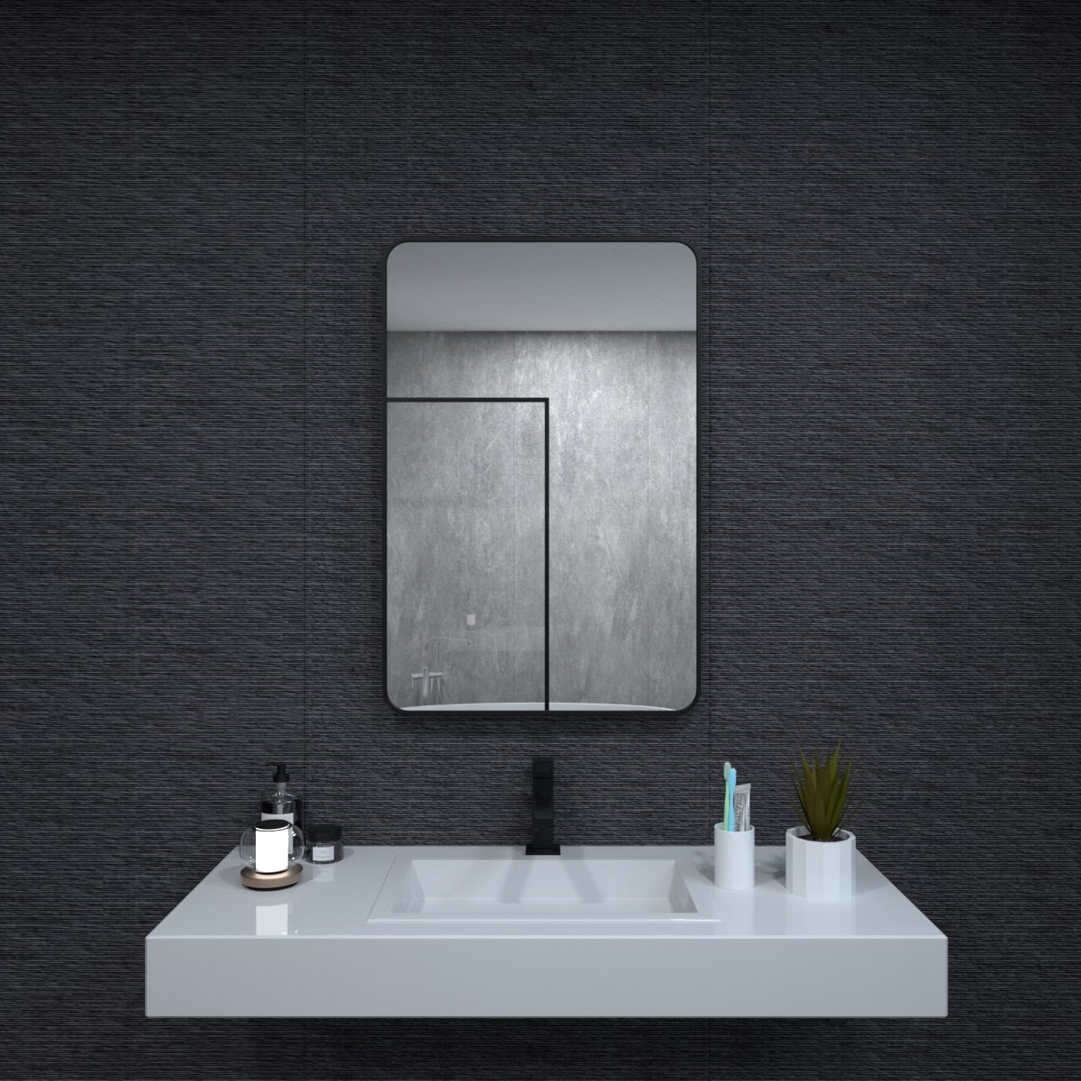 Bayfeve BF-168676-MIR Framed-Bath-Mirrors - View #6