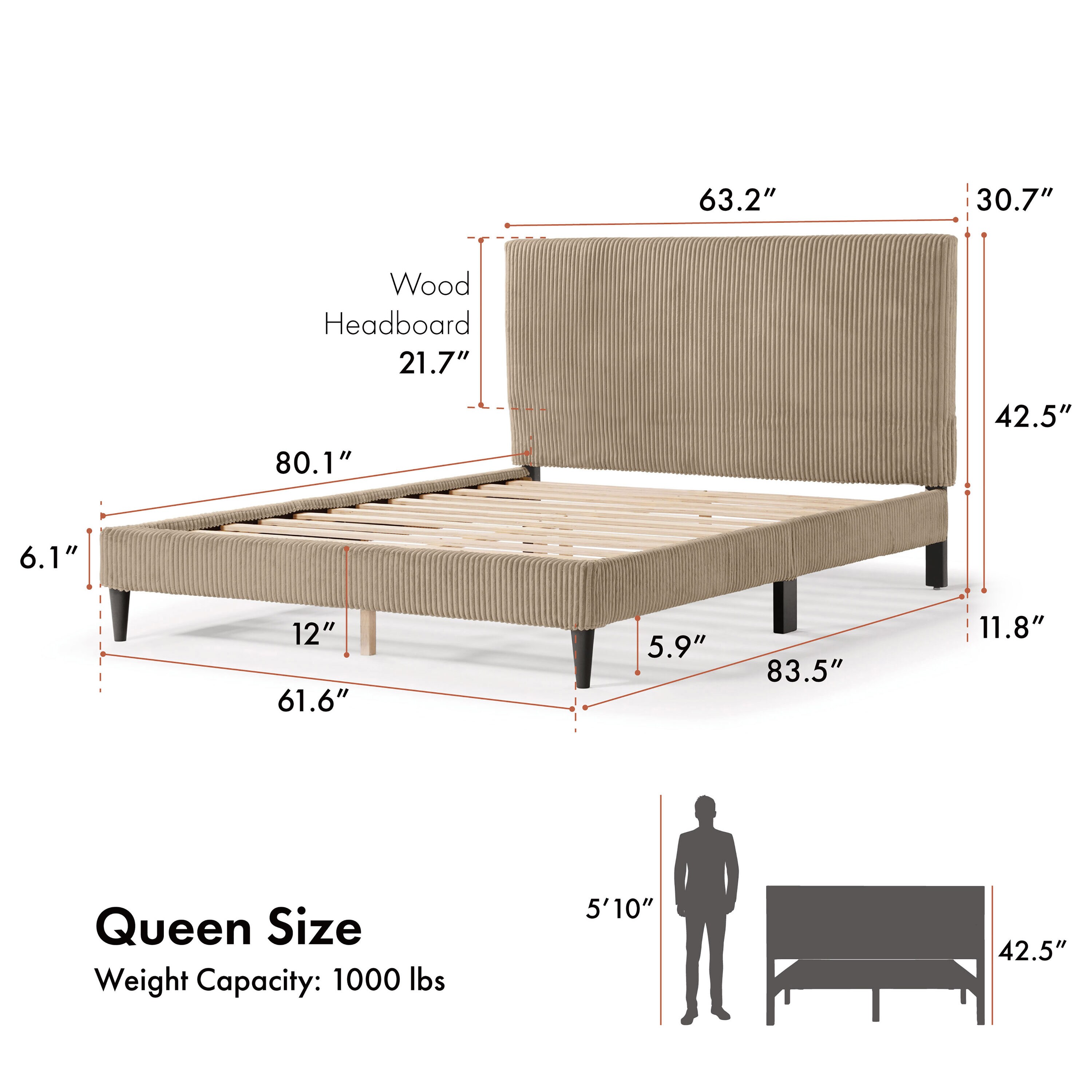 Furniture of America EC-7231BR-Q beds - View #3
