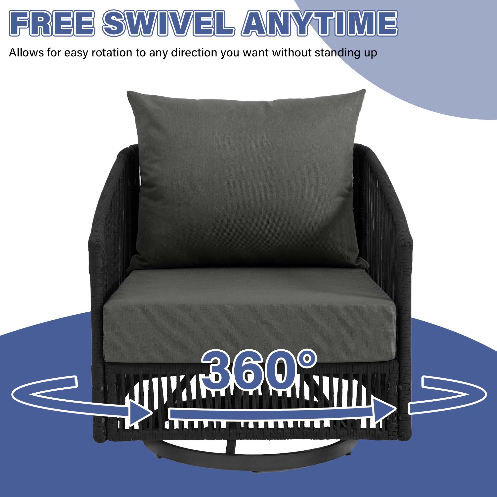 Dreamsidea OD06-B-GRA-SW-3 Patio-Chairs - View #6