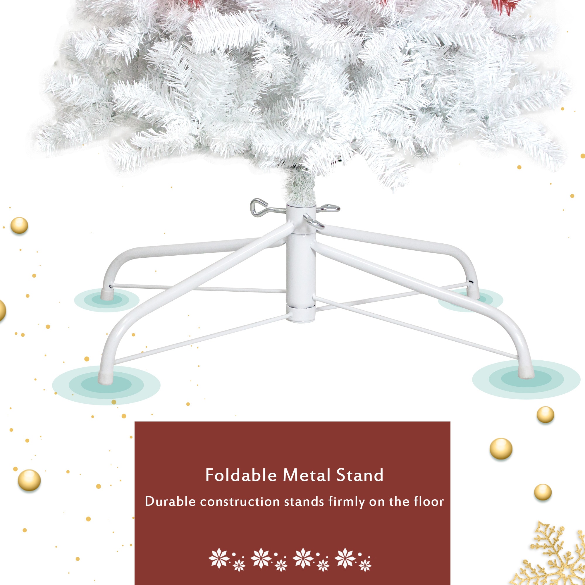 WELLFOR CR-K-M0545WH Artificial-Christmas-Trees - View #5