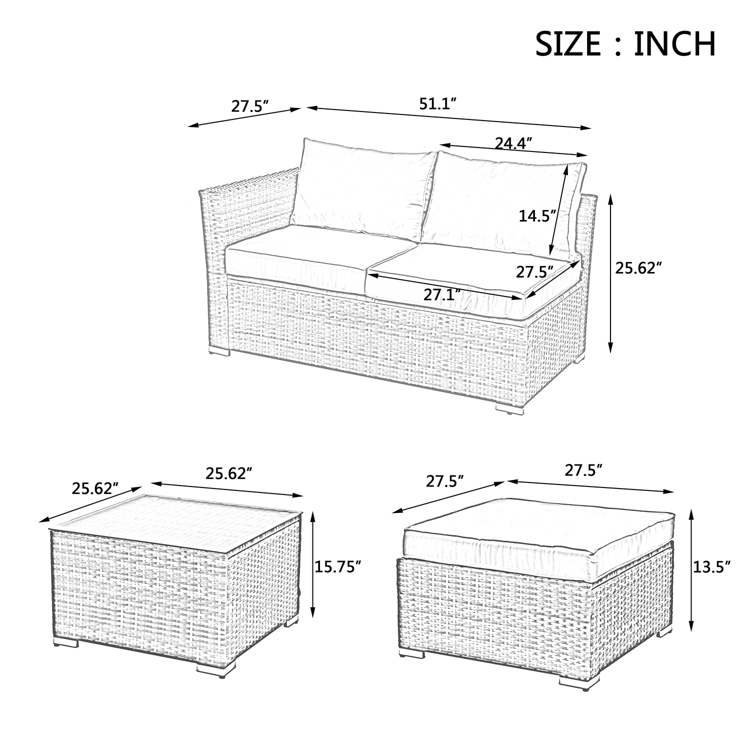 SINOFURN SYB790011BG Patio-Sofas-Daybeds - View #11