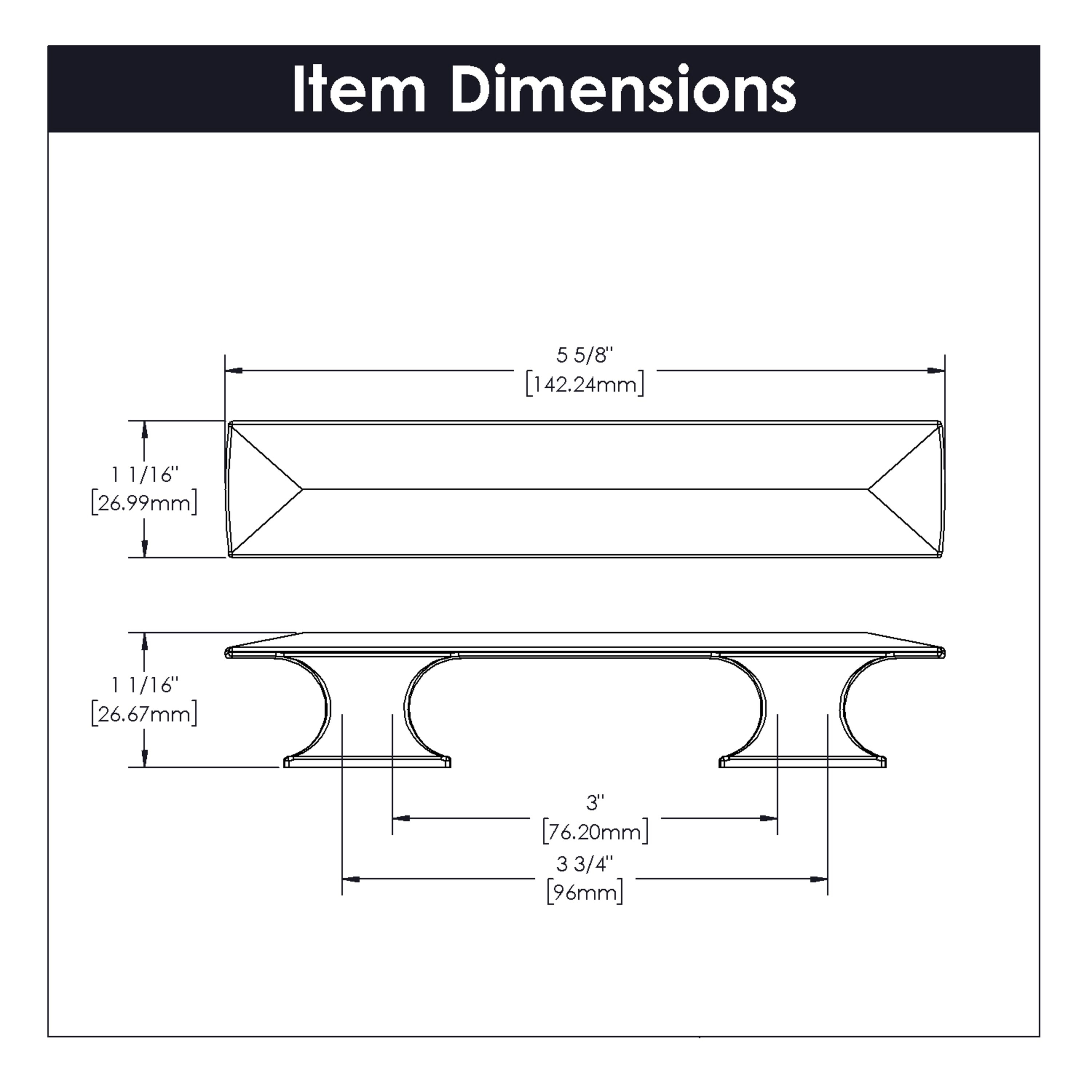 Hickory Hardware P2153-10B Cabinet-Pulls - View #6