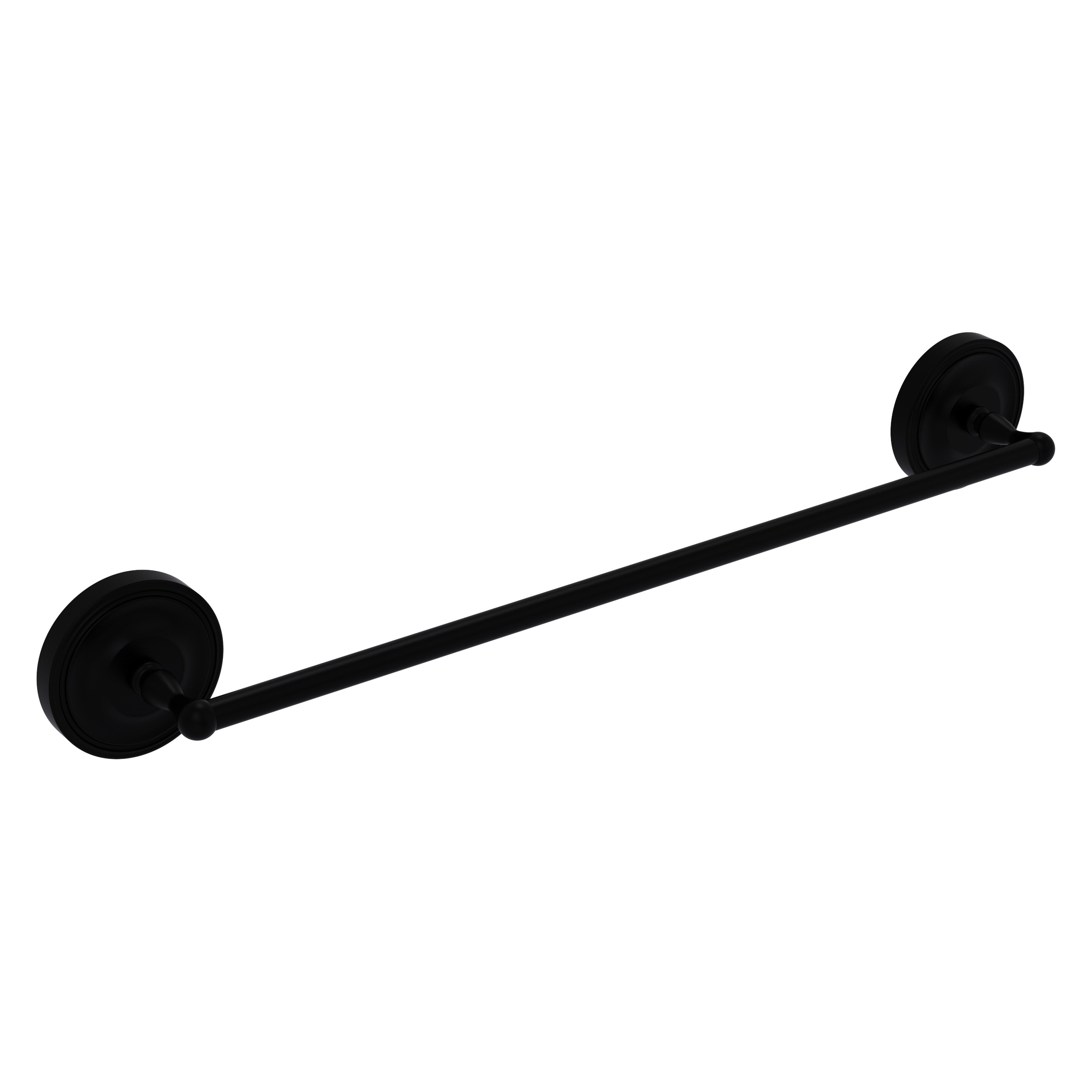 Allied Brass R-31/30-BKM Regal 30-in Matte Black Wall mount Single Towel Bar