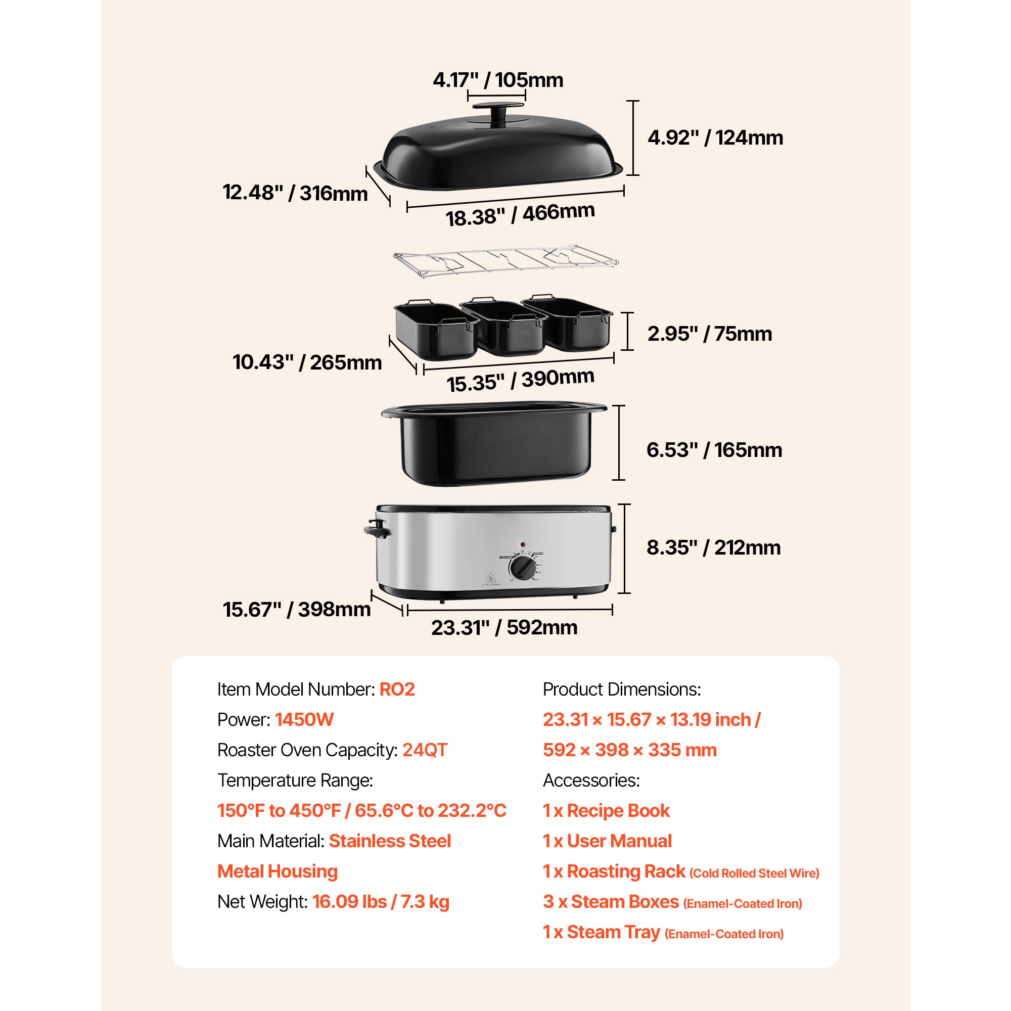 VEVOR SCKJLYS24QT108369V1 Roaster-Ovens - View #7
