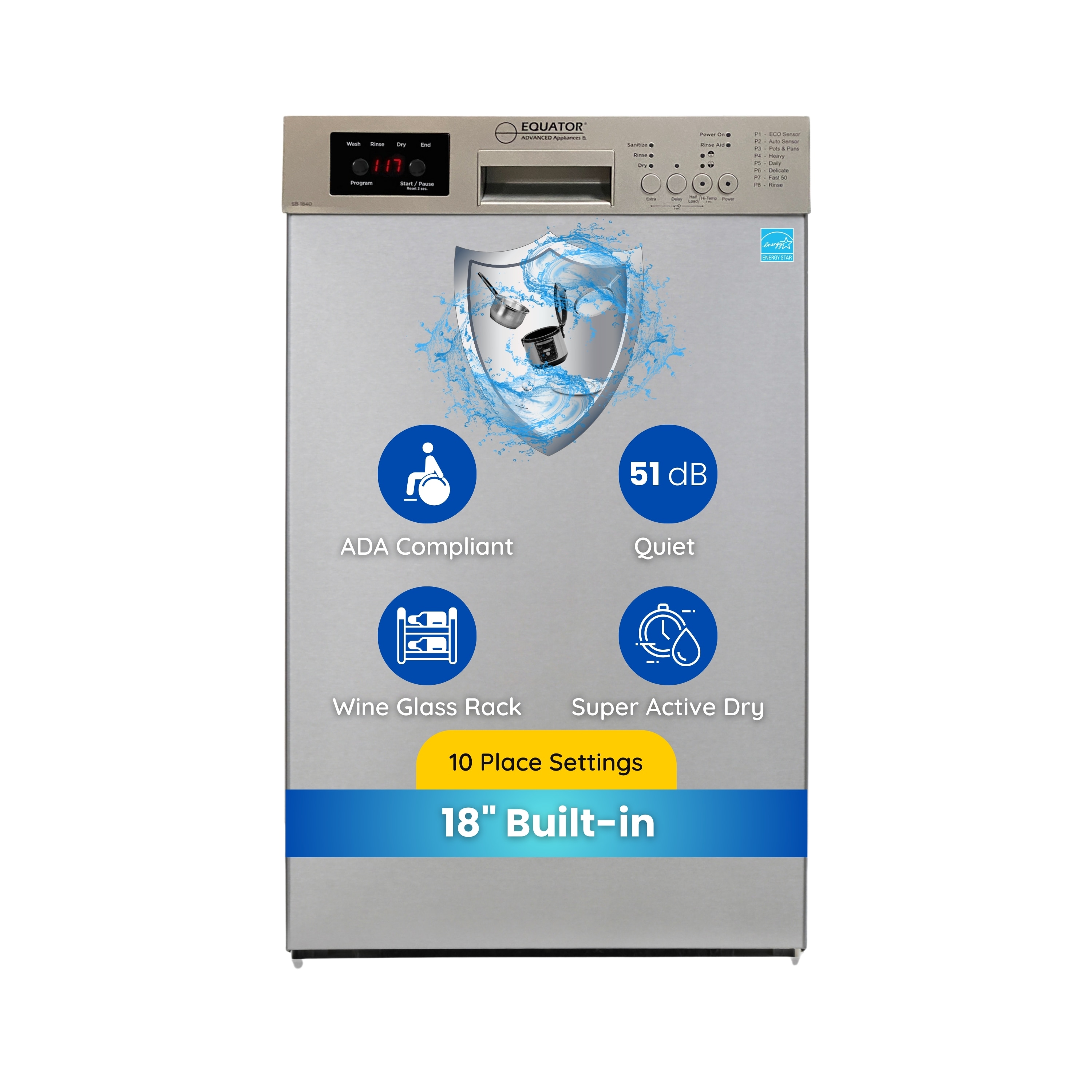 Equator Advanced Appliances SB 1840 Builtin-Dish - View #3