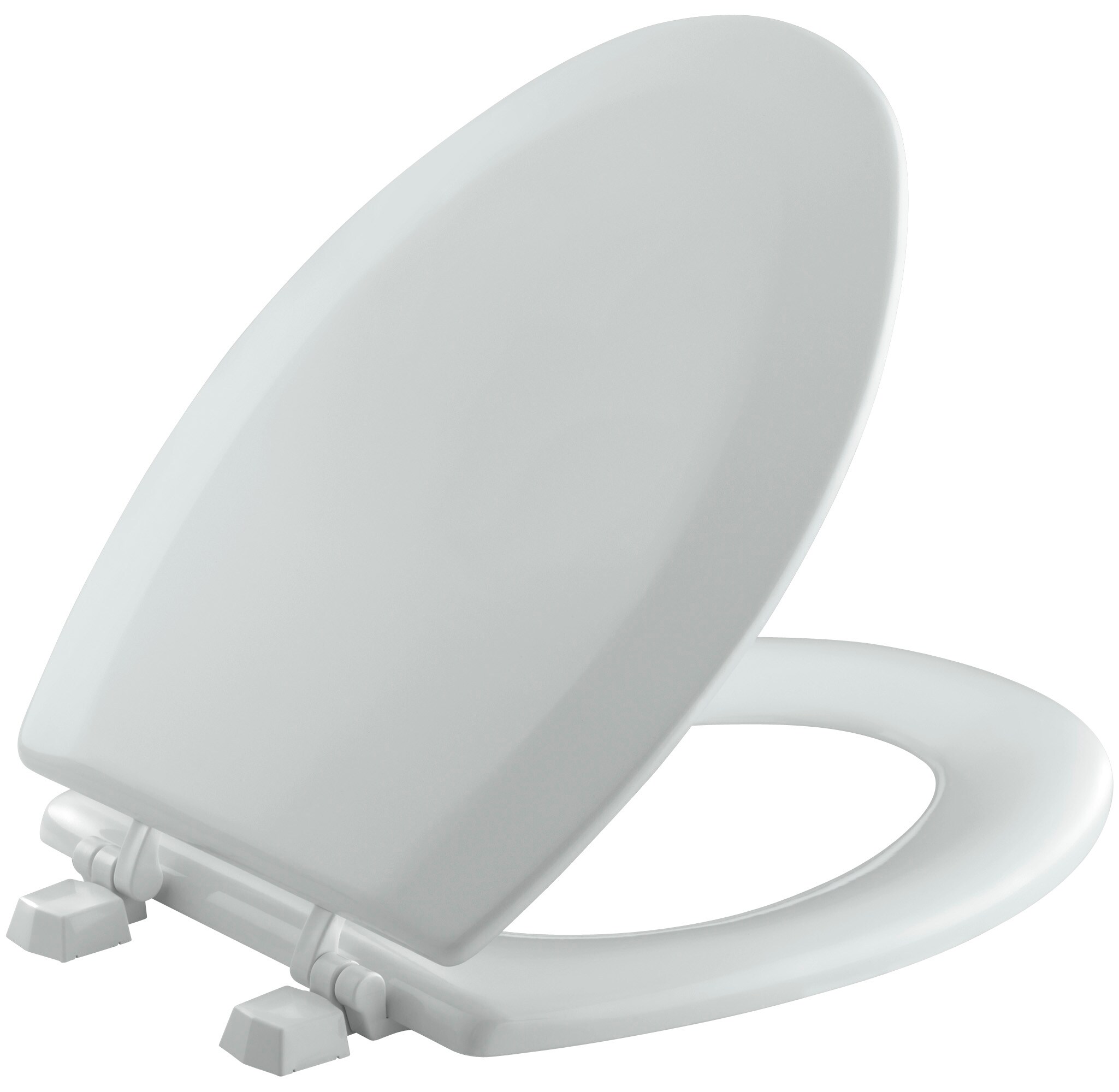 KOHLER Triko Wood Ice Grey Elongated Toilet Seat at Lowes.com