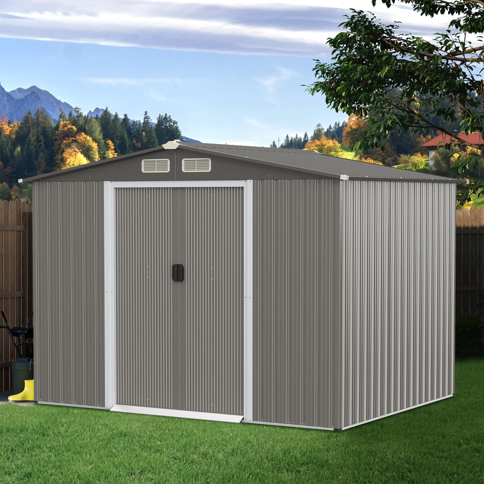 WELLFOR OCS3859LDG+ Metal-Storage-Buildings-Sheds - View #3