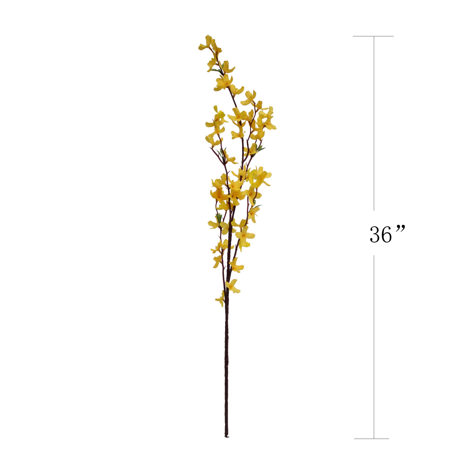 Yellow Forsythia Branch  Faux Blooming Spring Branches at