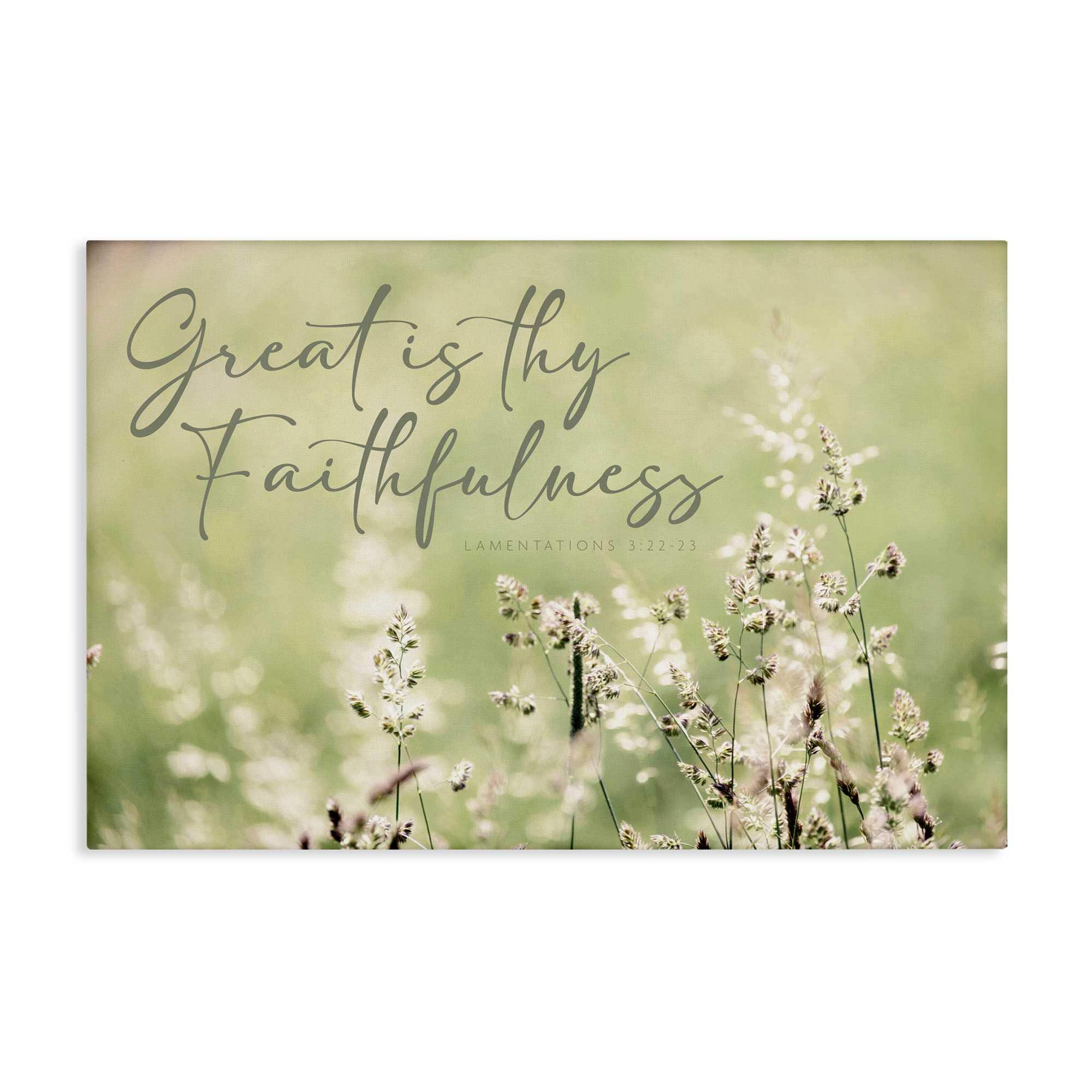 Stupell Industries BS-825-CN-20X30 Spiritual Faithfulness with Florals Canvas Wall Art By Erin Marie 30 x 20