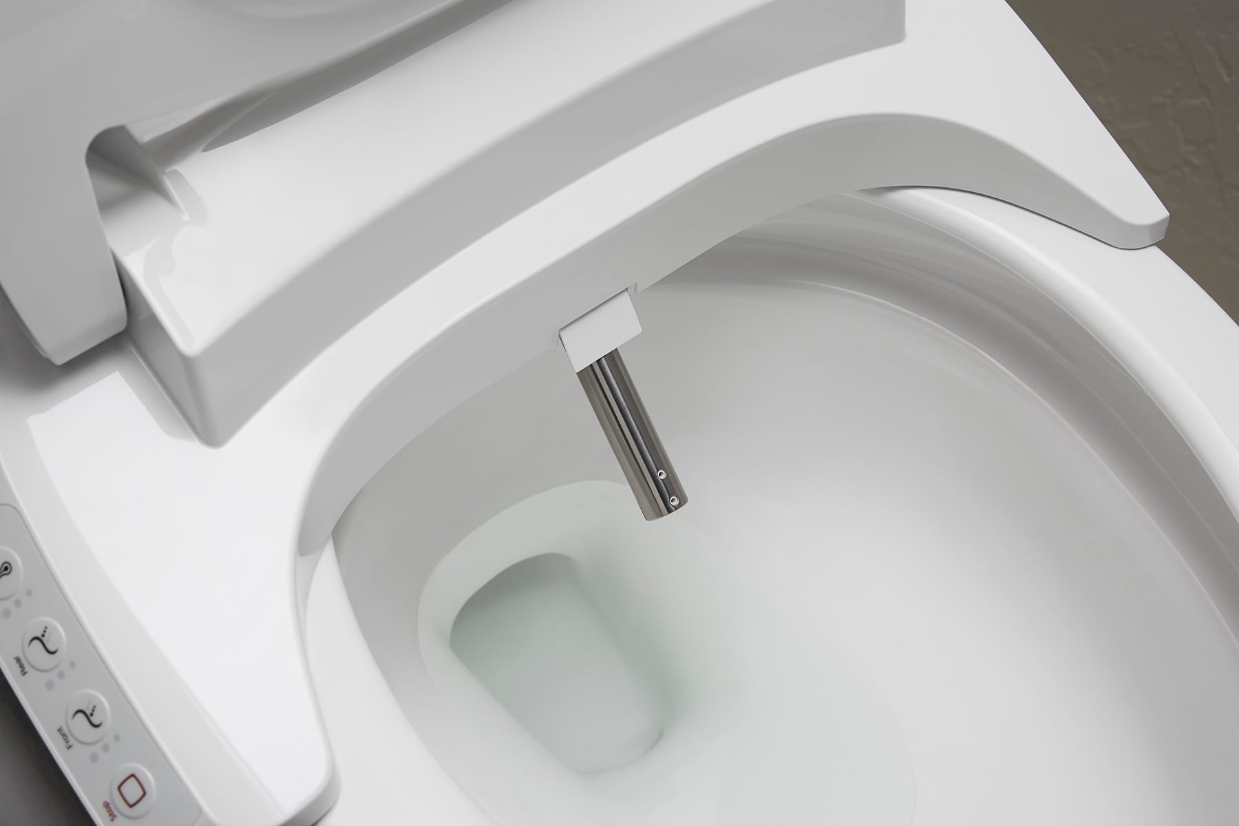 KOHLER PureWash E700 Plastic White Elongated Soft Close Heated Bidet ...