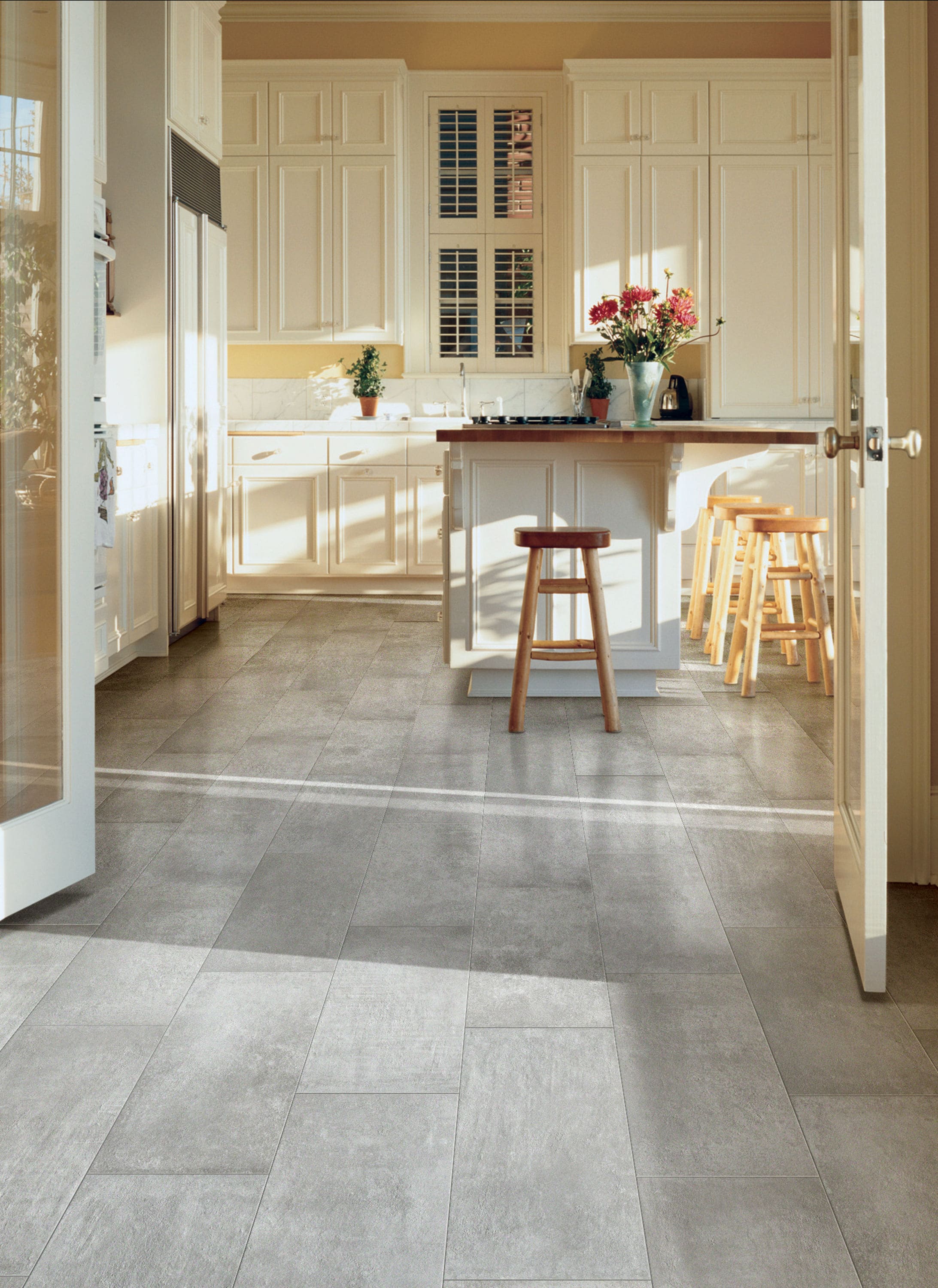 Style Selections Cityside Gray 12-in x 24-in Glazed Porcelain Tile in ...