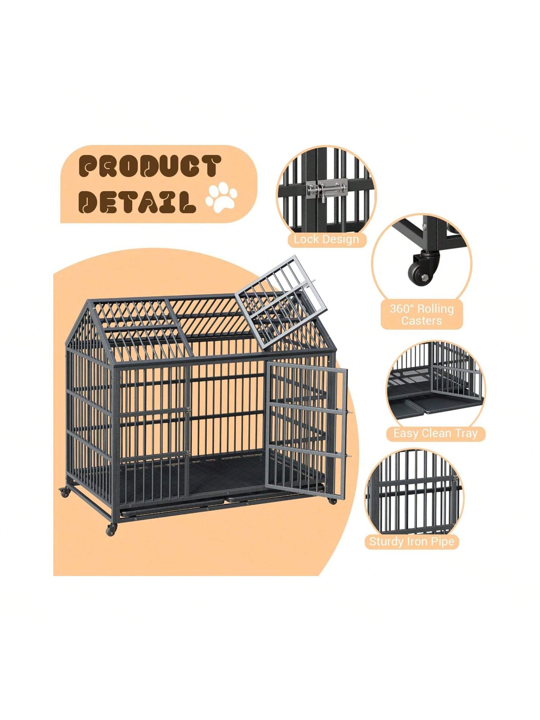 WhizMax GGL-PHO-34XGUVX8 Pet-Crates-Carriers - View #7