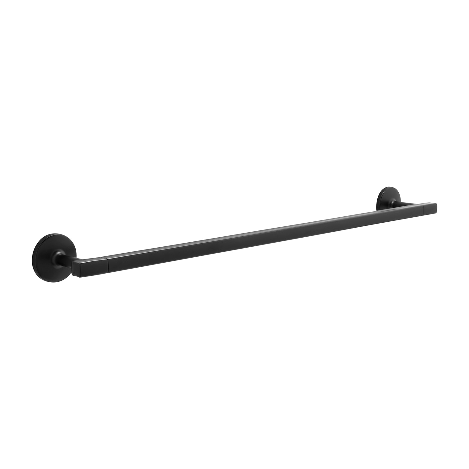 Hickory Hardware H079328-MB Woodward 26-in Matte Black Wall mount Single Towel Bar
