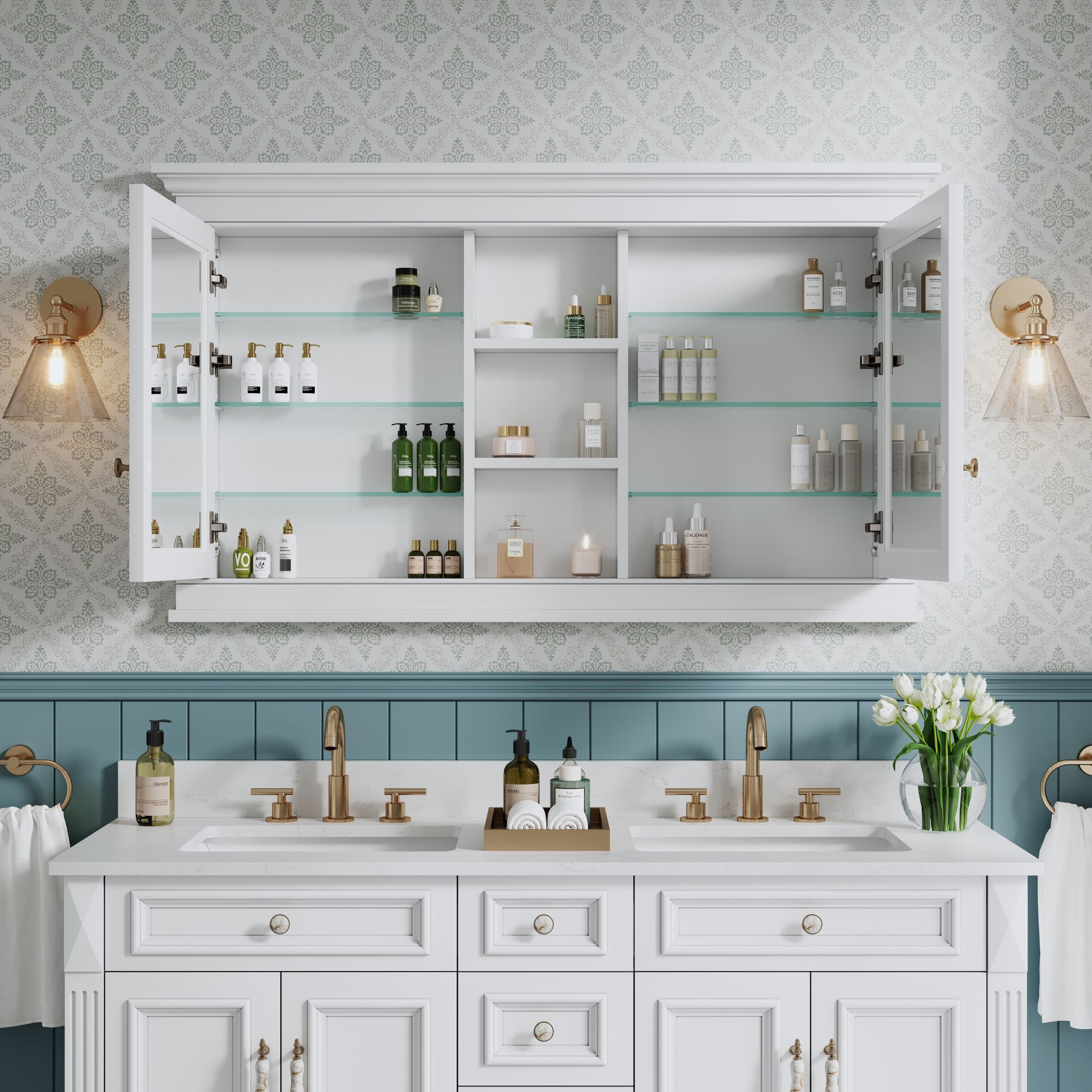 WELLFOR M5532MC-WT Bathroom-Medicine-Cabinets - View #7