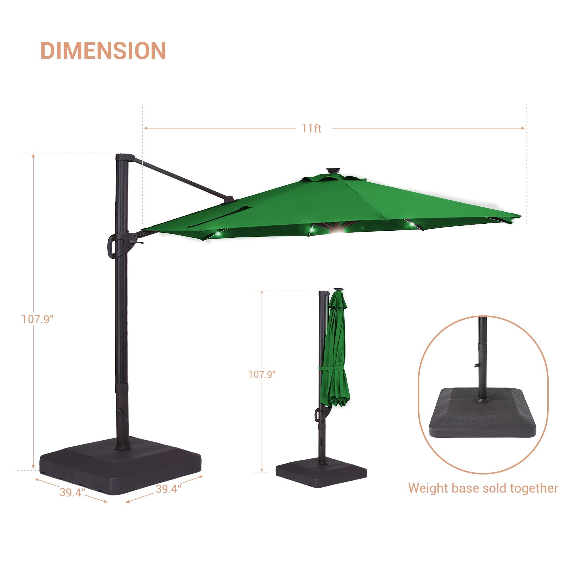 ACEGOSES LW-LED37SD-H-B Umbrellas-2 - View #2