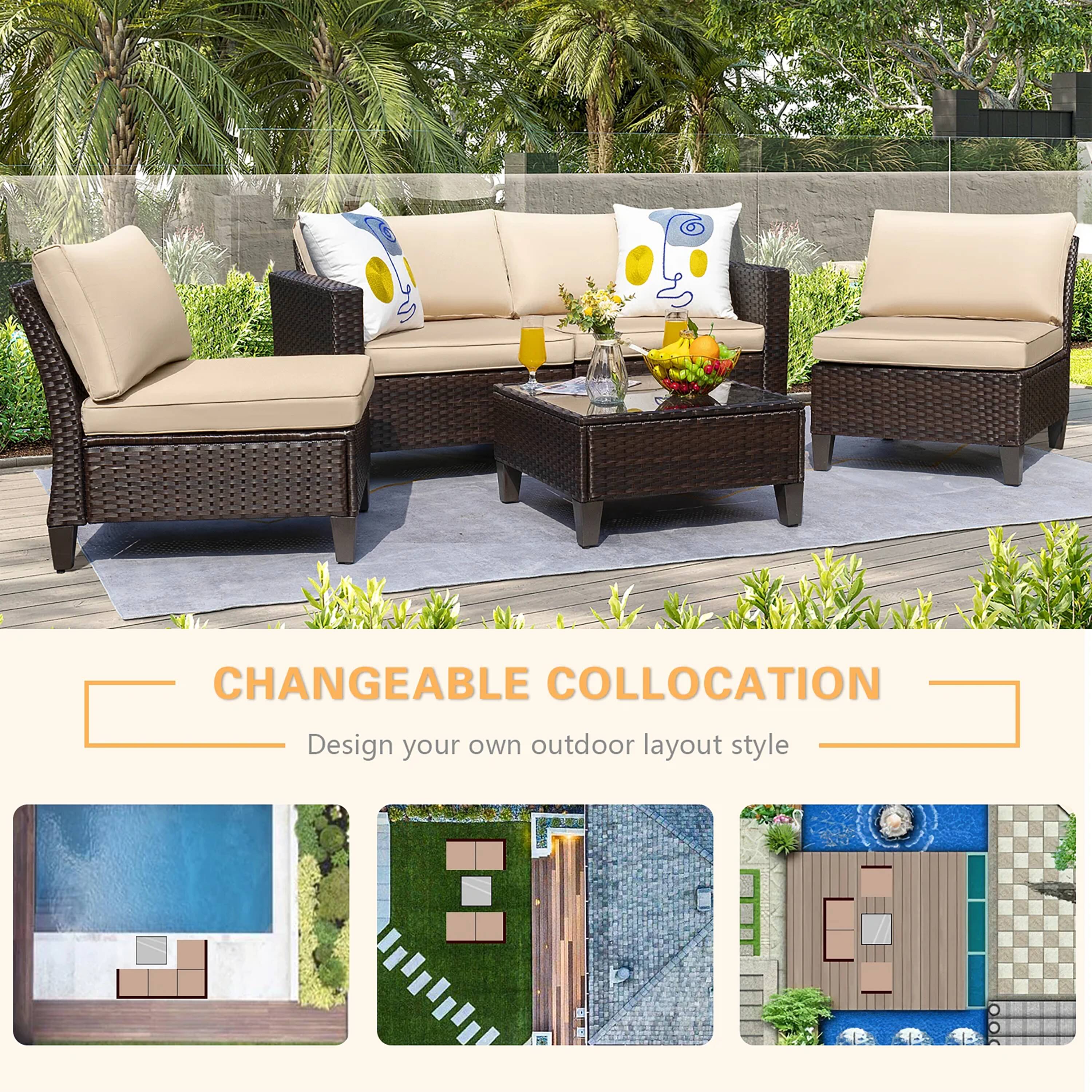 Vineego LS-52CC0PAC0PBG Patio-Conversation-Sets - View #2
