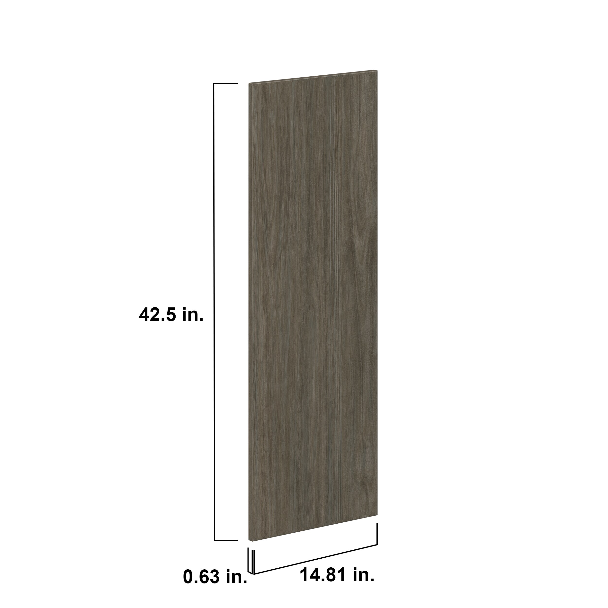 Hugo&Borg Savane 14.81-in W x 42.5-in H x 0.63-in D Textmel Cabinet ...