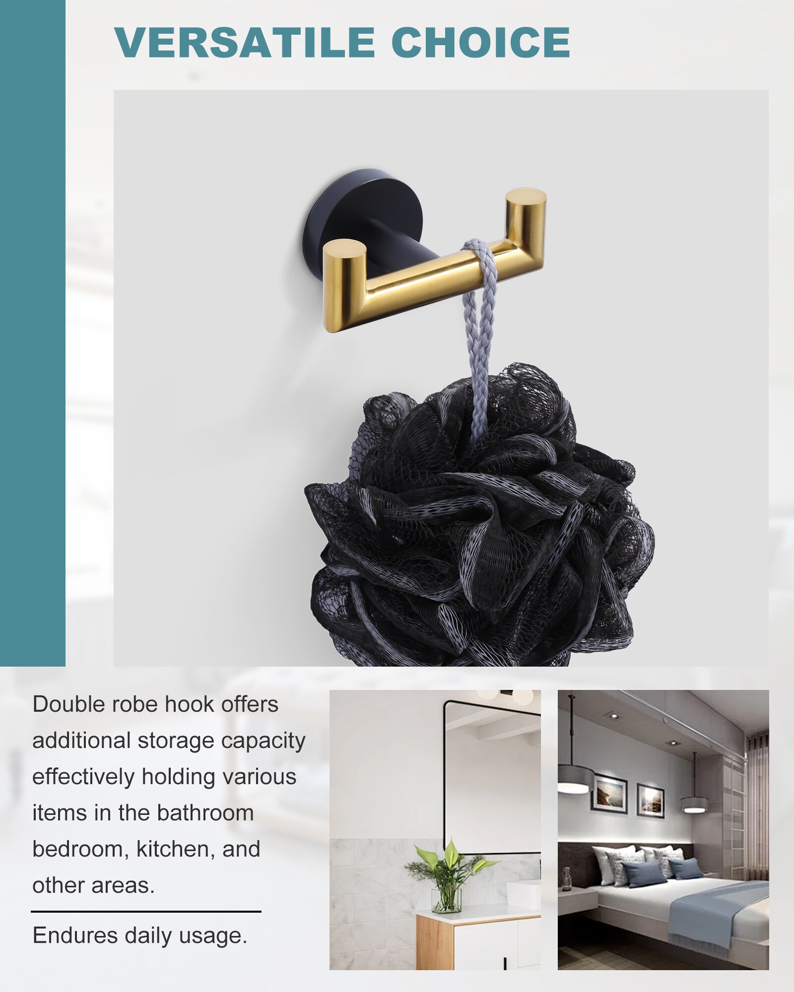 WOWOW 483307GB Robe-Hooks - View #3