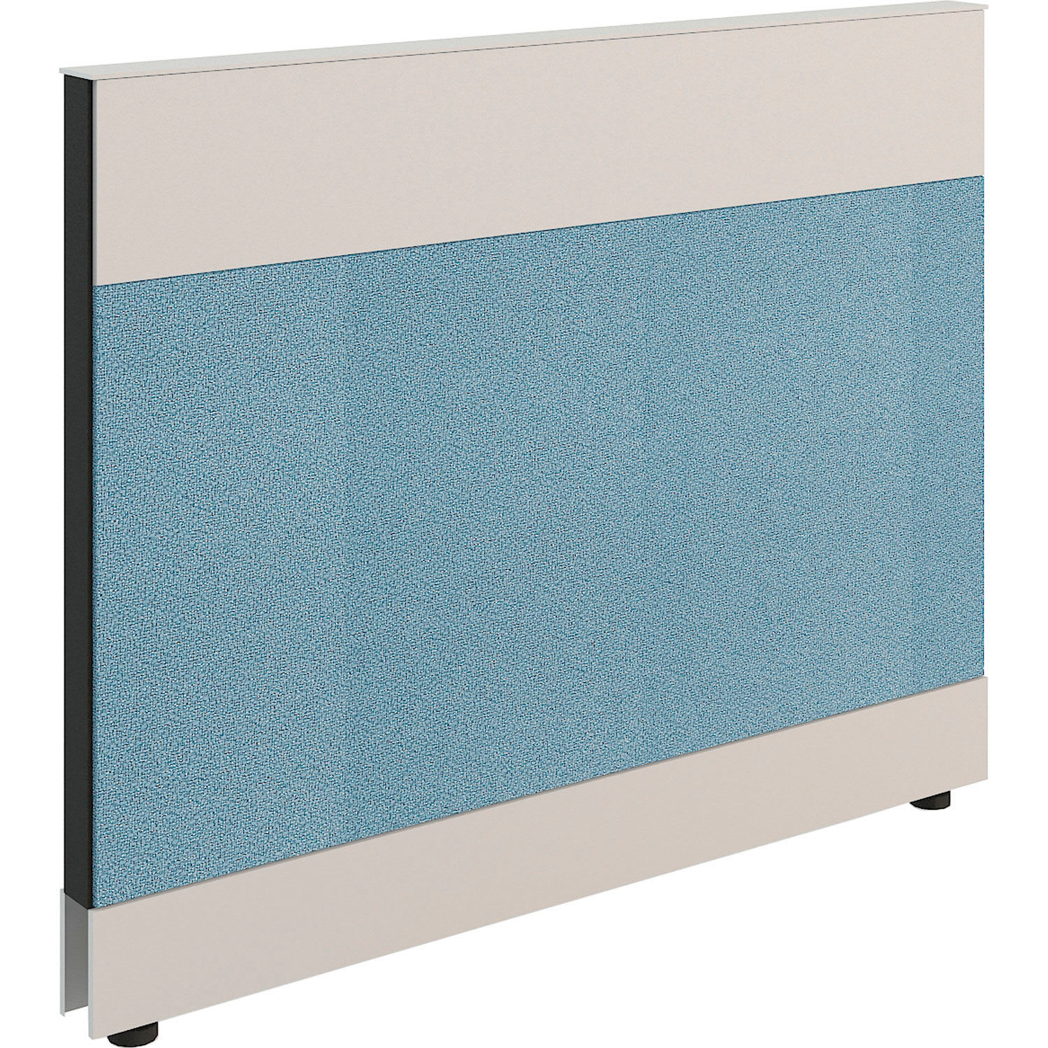 Global Industrial 695907BL Modular Partition Base Panel 48-inW x 38-inH Blue