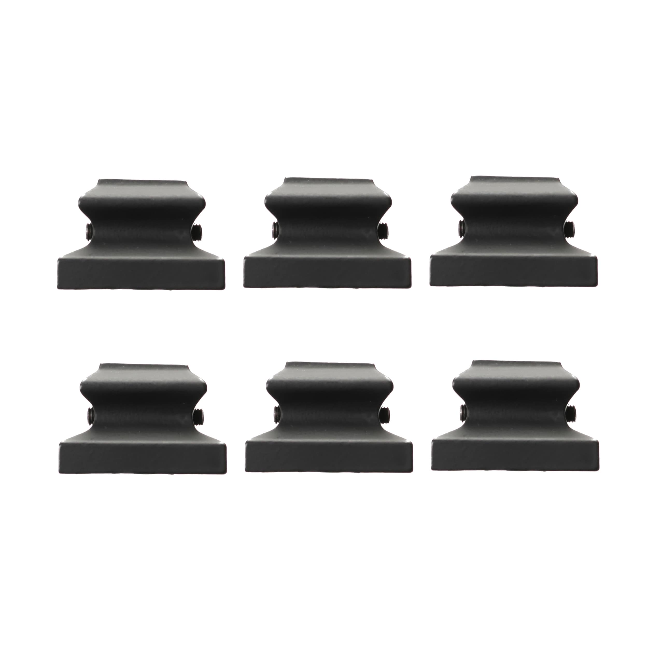RELIABILT WGSHR900SB 1.625-in x 1.625-in Satin Black Aluminum Square Stair Baluster Shoe (6-Pack)