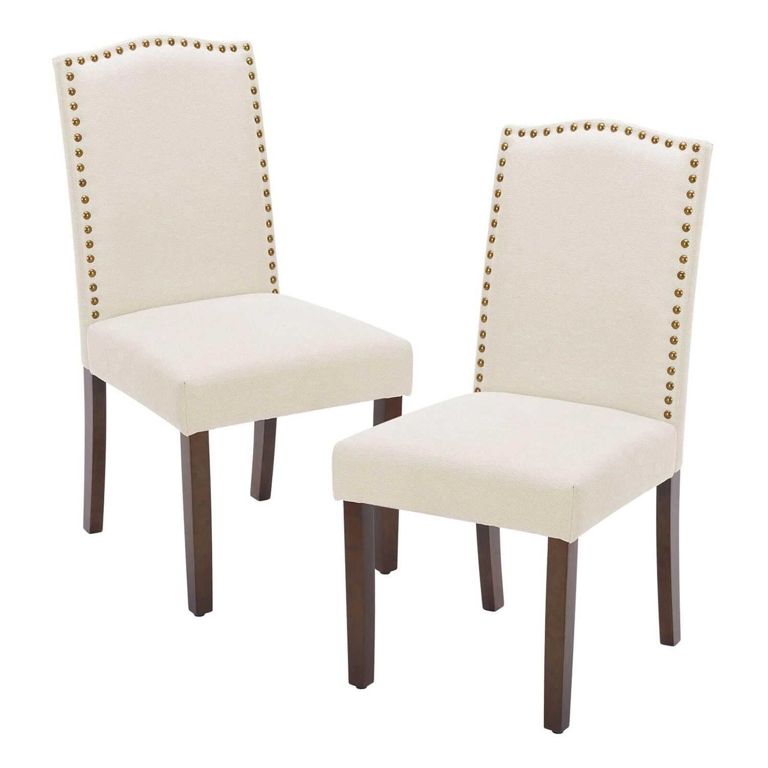 GZMR GZ-W22096 Contemporary/Modern Linen Upholstered Dining Side Chair (Wood Frame)