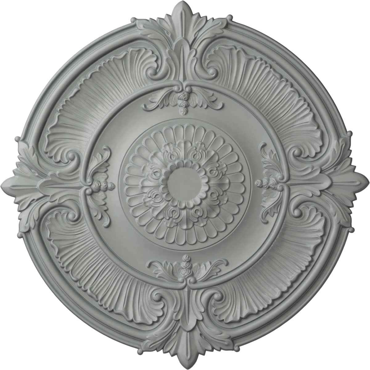 Ekena Millwork CM53AT 53.5-Inches W x 53.5-Inches L Architectural White Polyurethane Whole Ceiling Medallion