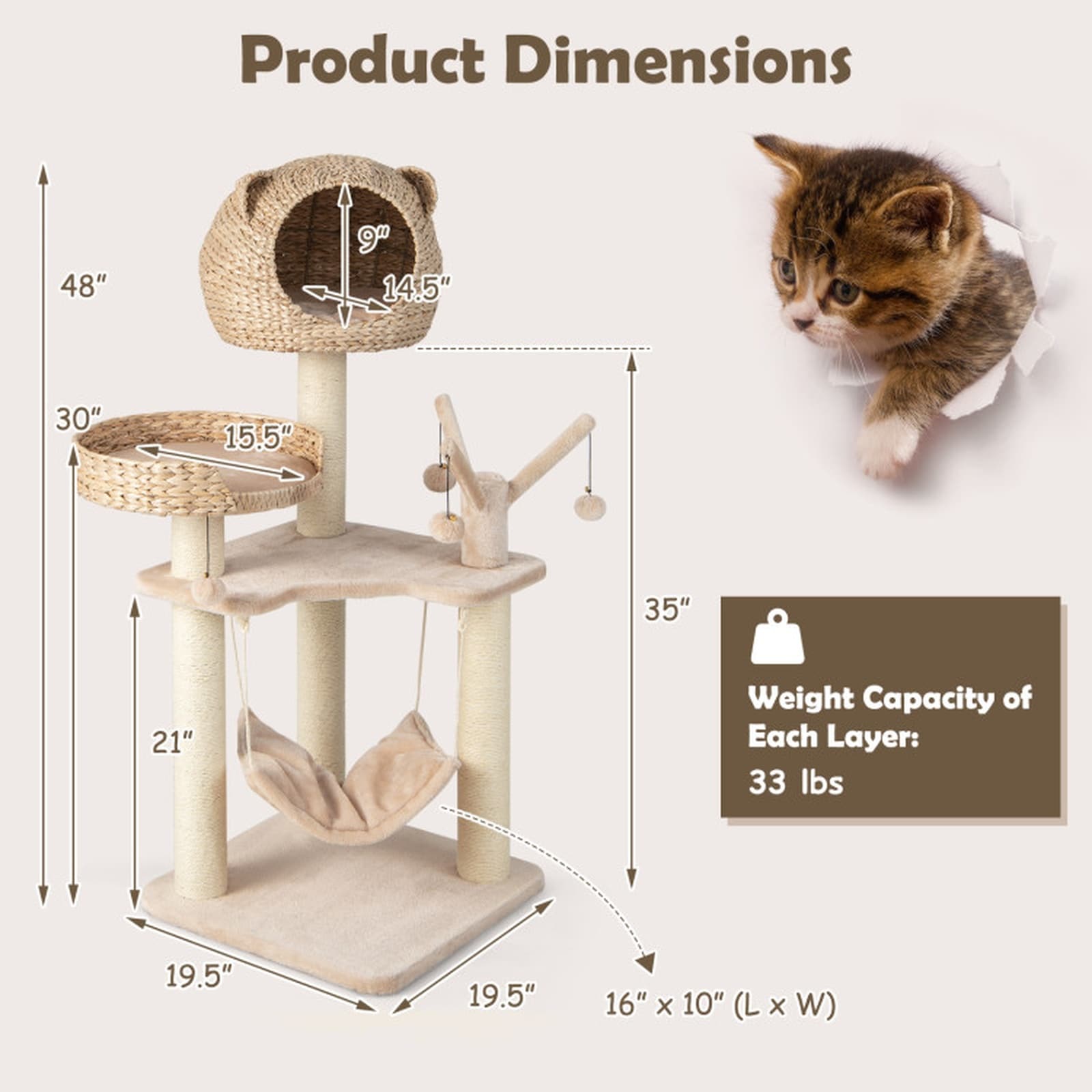SUGIFT LW102SUGHY2732 Cat-Trees - View #3