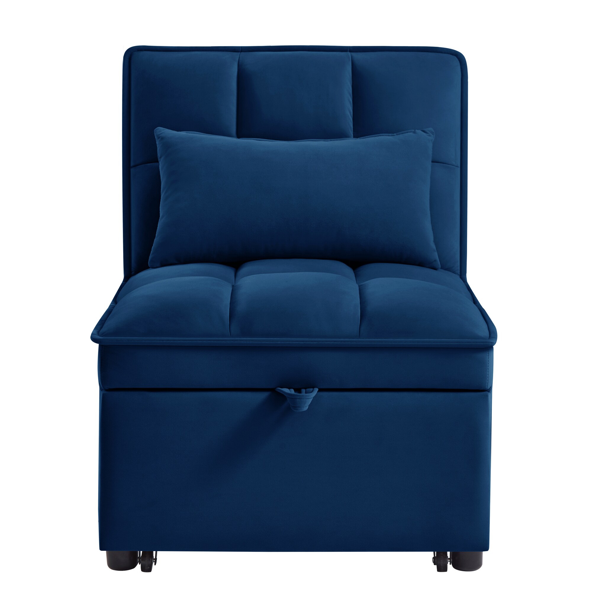Bybafun YD3800008 Navy Contemporary/Modern Velvet Sofa bed