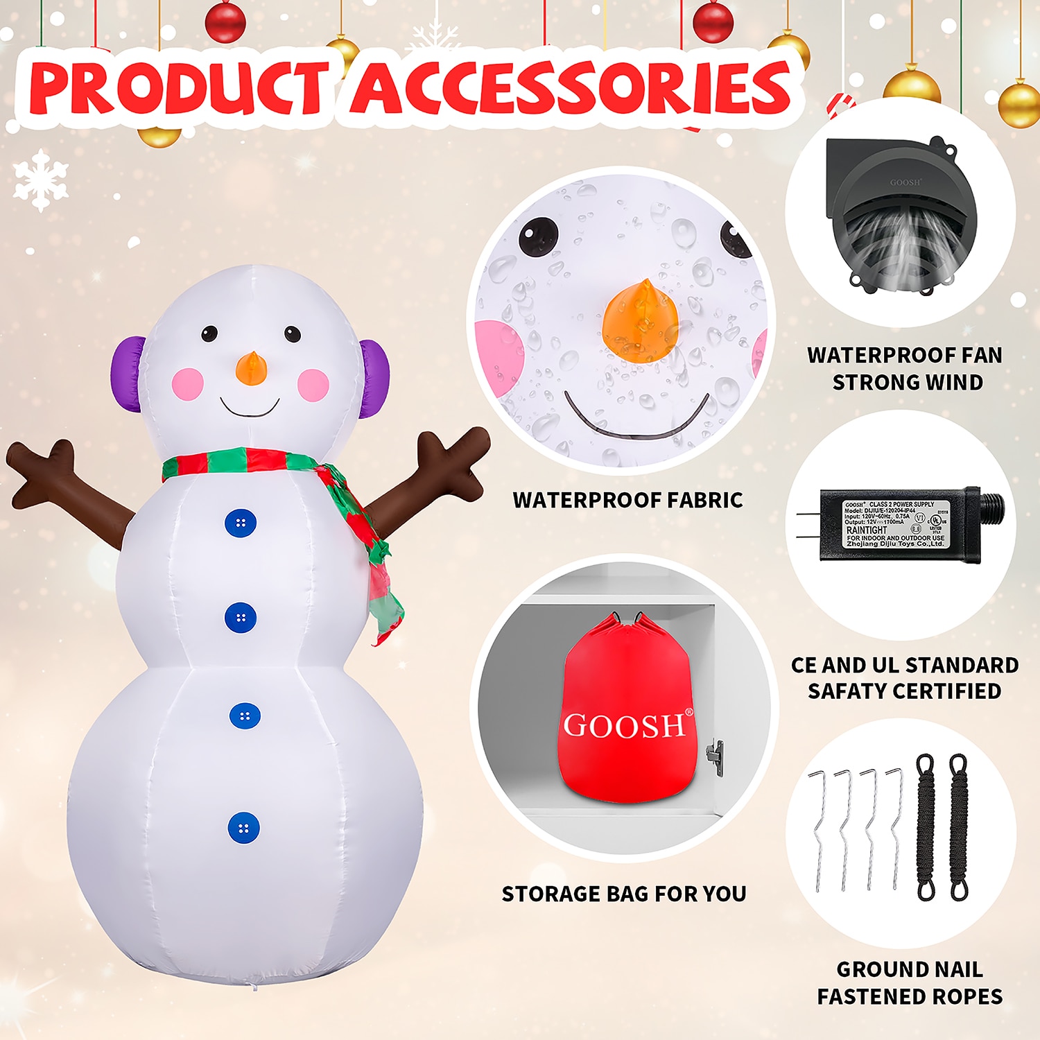 GOOSH DJ-SD-27210 Christmas-Inflatables - View #4