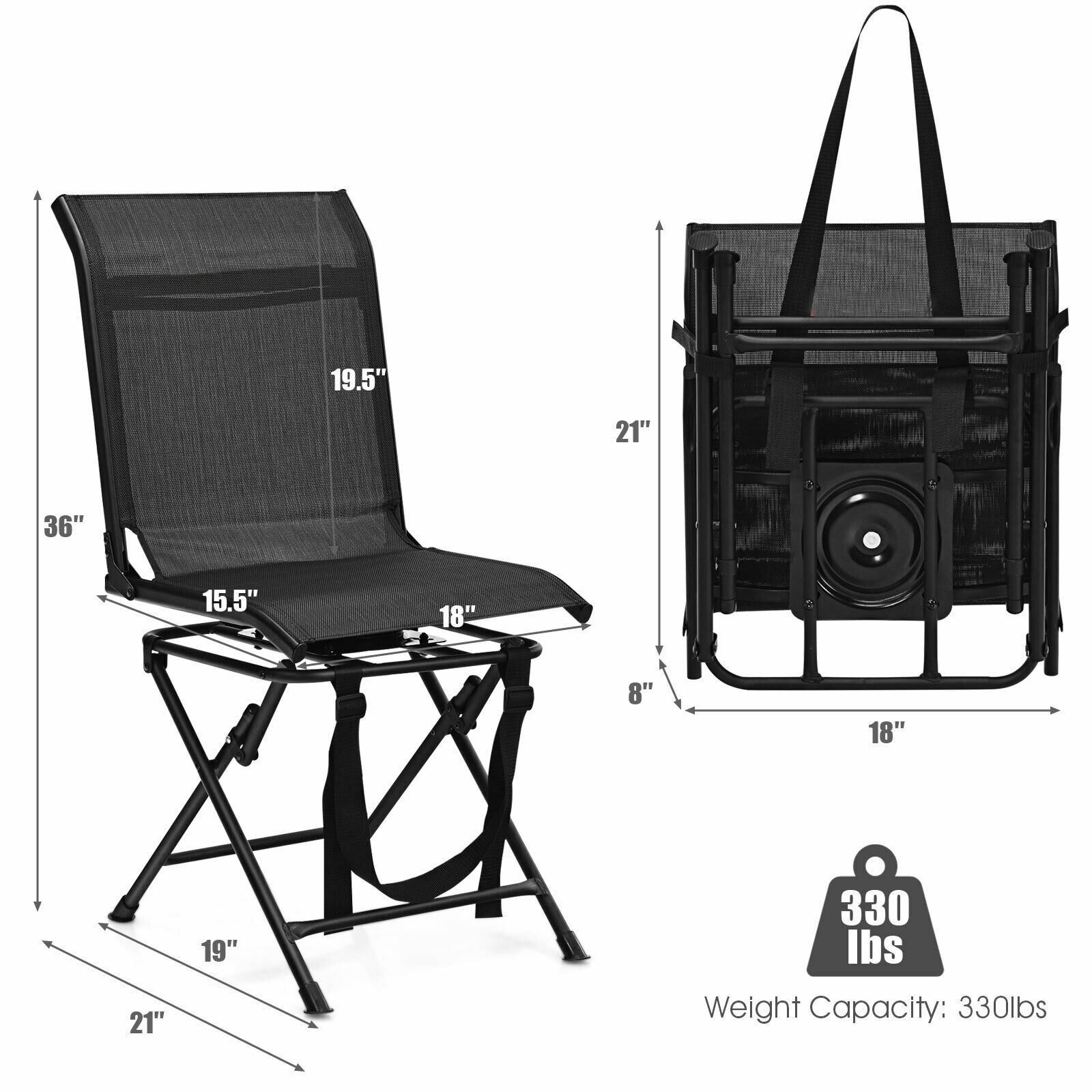 WELLFOR DOJ70724 Beach-Camping-Chairs - View #5