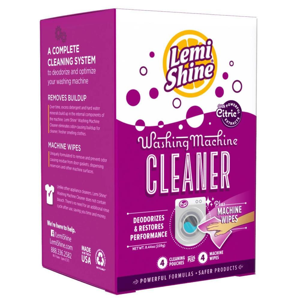 Lemi Shine Washing Machine Cleaner, Removes Build-up and Deodorizes, 4 ct.  