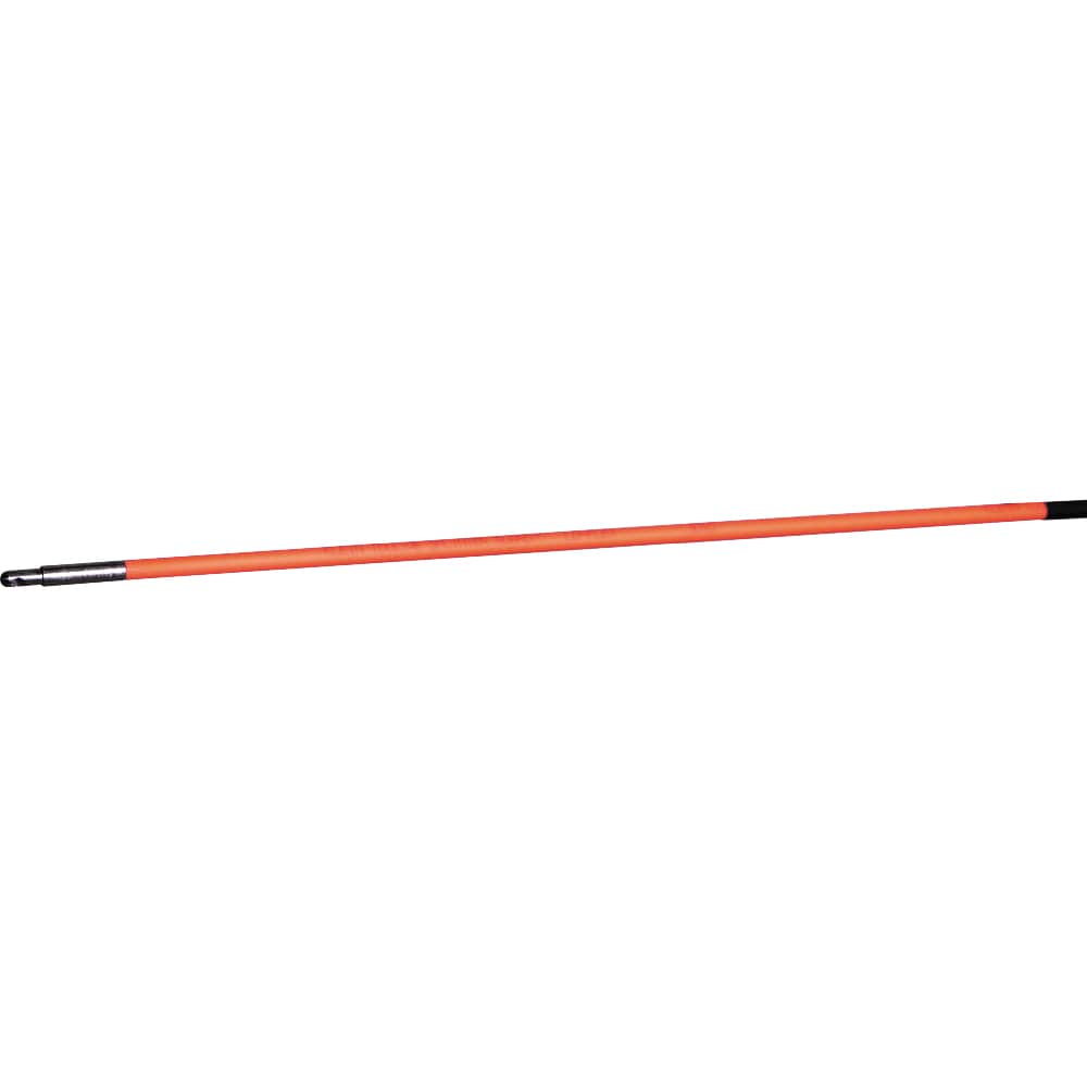 Klein Tools 50303 30-Foot Lo-Flex Glow Fish Rod Set, (6) 5-Inch Fiberglass  Rods, Adapter, Bullet Nose, Illuminated Tip, Splinter Guard Coating 