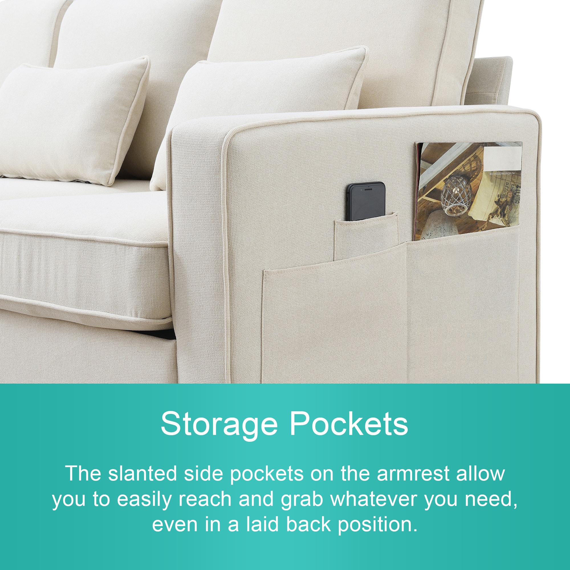 ModernLuxe GS008086AAA Sofas-Loveseats - View #3