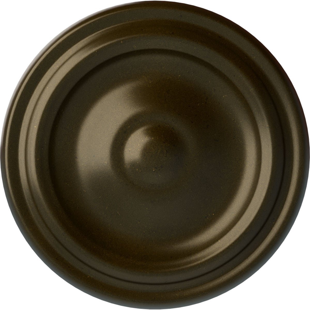 Ekena Millwork CM09MAGGS Maria 9.625-in W x 9.625-in L Painted Green Gold Polyurethane Whole Ceiling Medallion