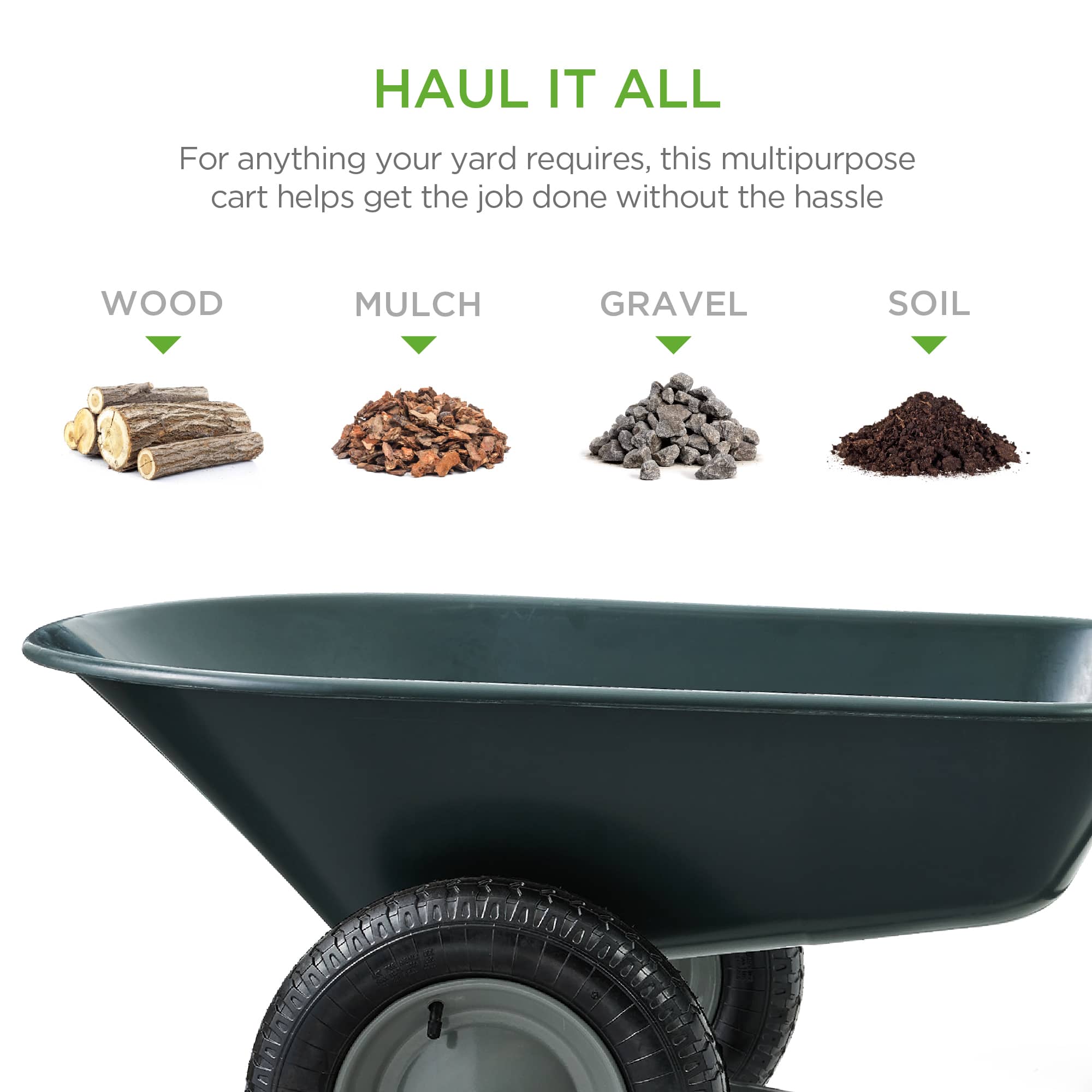 Best Choice Products SKY7891 wheelbarrow - View #2