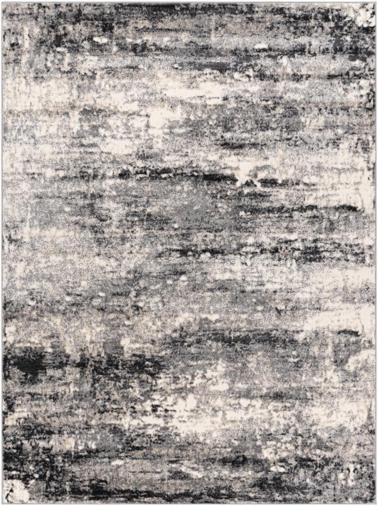 Surya ZRT2307-527 Zermatt 5 X 7 (ft) Charcoal Indoor Abstract Mid-century Modern Area Rug