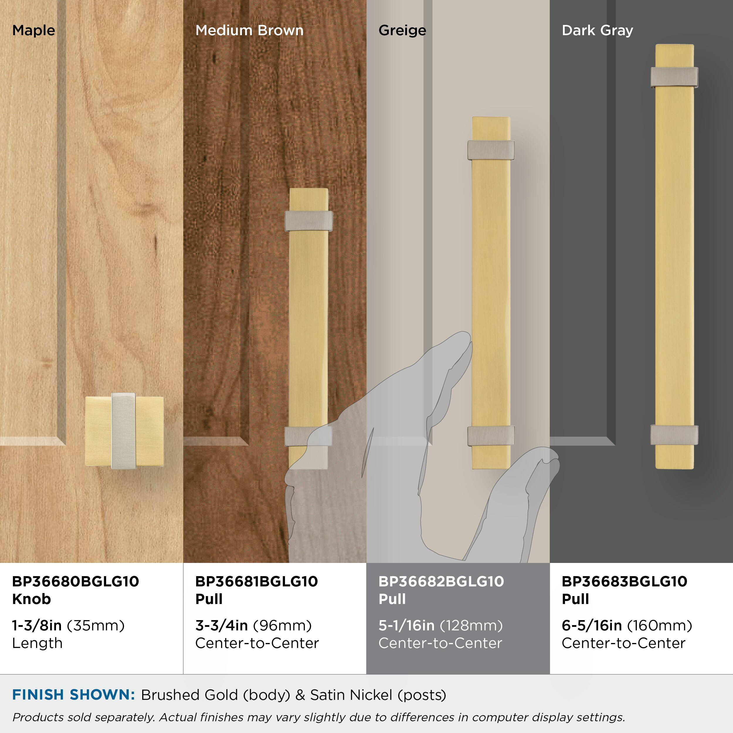 Amerock BP36682BGLG10 Cabinet-Pulls - View #2