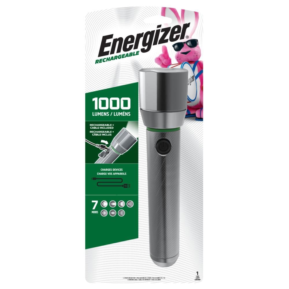skuespillerinde Manga Mart Energizer 1000-Lumen 7 Modes LED Rechargeable Flashlight (Battery Pack(s)  Included) in the Flashlights department at Lowes.com
