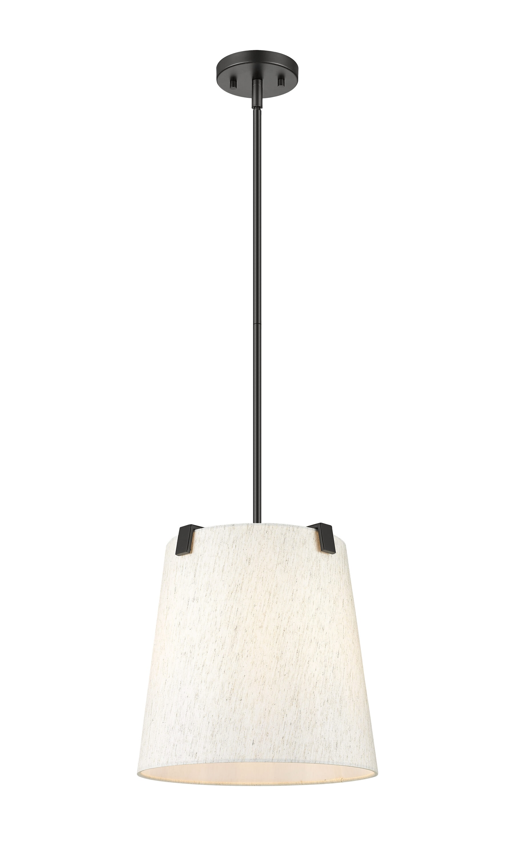 Hunter Bearden 6-Light Satin Black Transitional Led Bare Bulb Chandelier