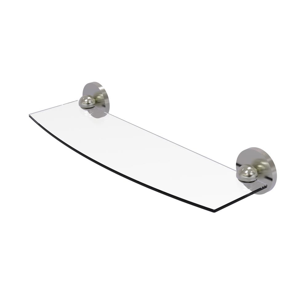 Allied Brass 1033/18-SN Skyline Satin Nickel Wall mount Bathroom Shelf ( 18-in x 2.8-in x 5-in )