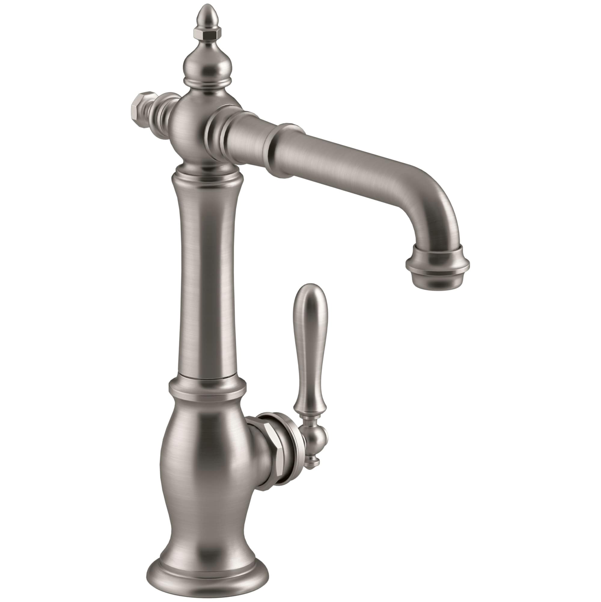 KOHLER 99267-VS Artifacts Vibrant Stainless Single Handle Deck-mount Kitchen Faucet