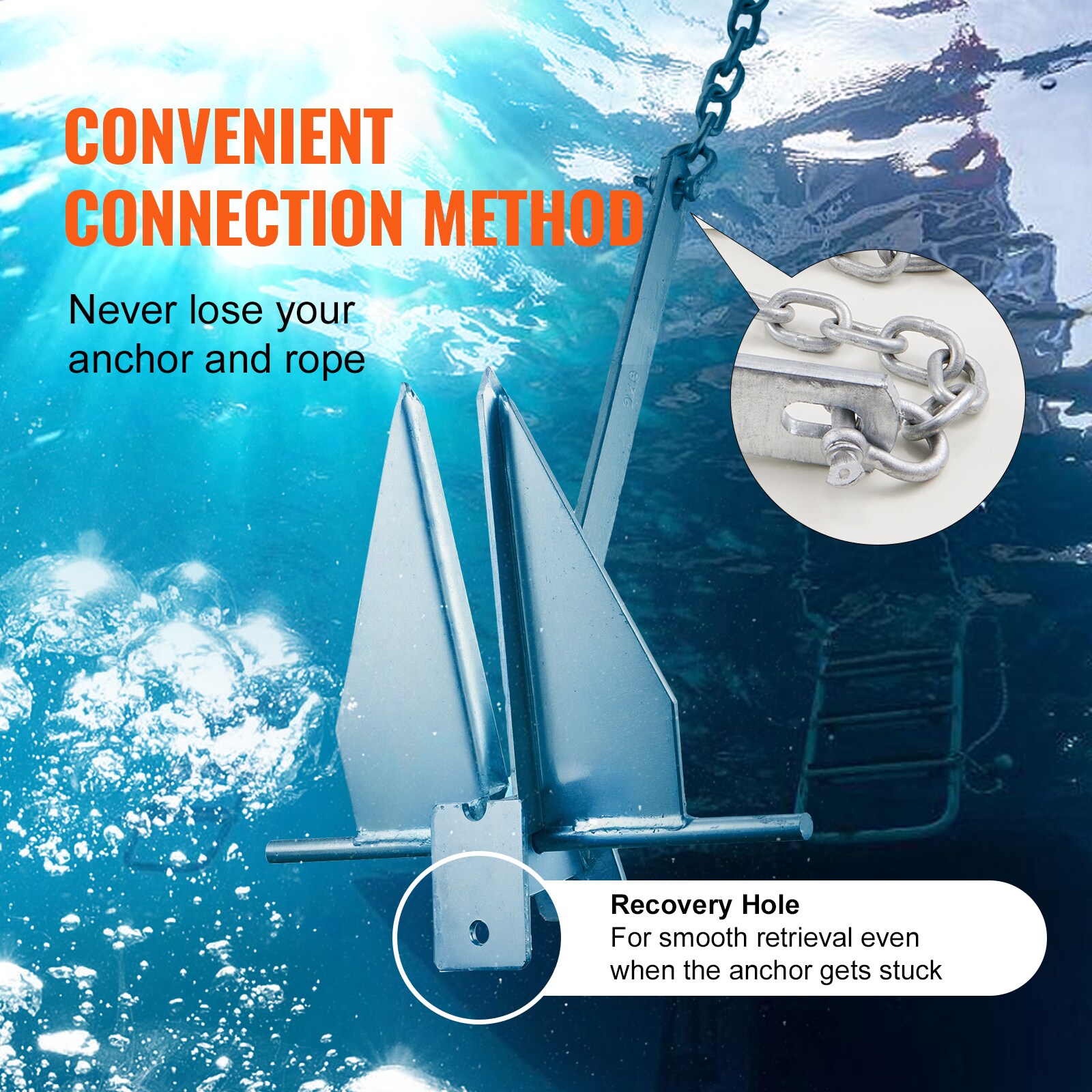 VEVOR SCFLKMYJTDXG03379V0 Boat-Anchors - View #5