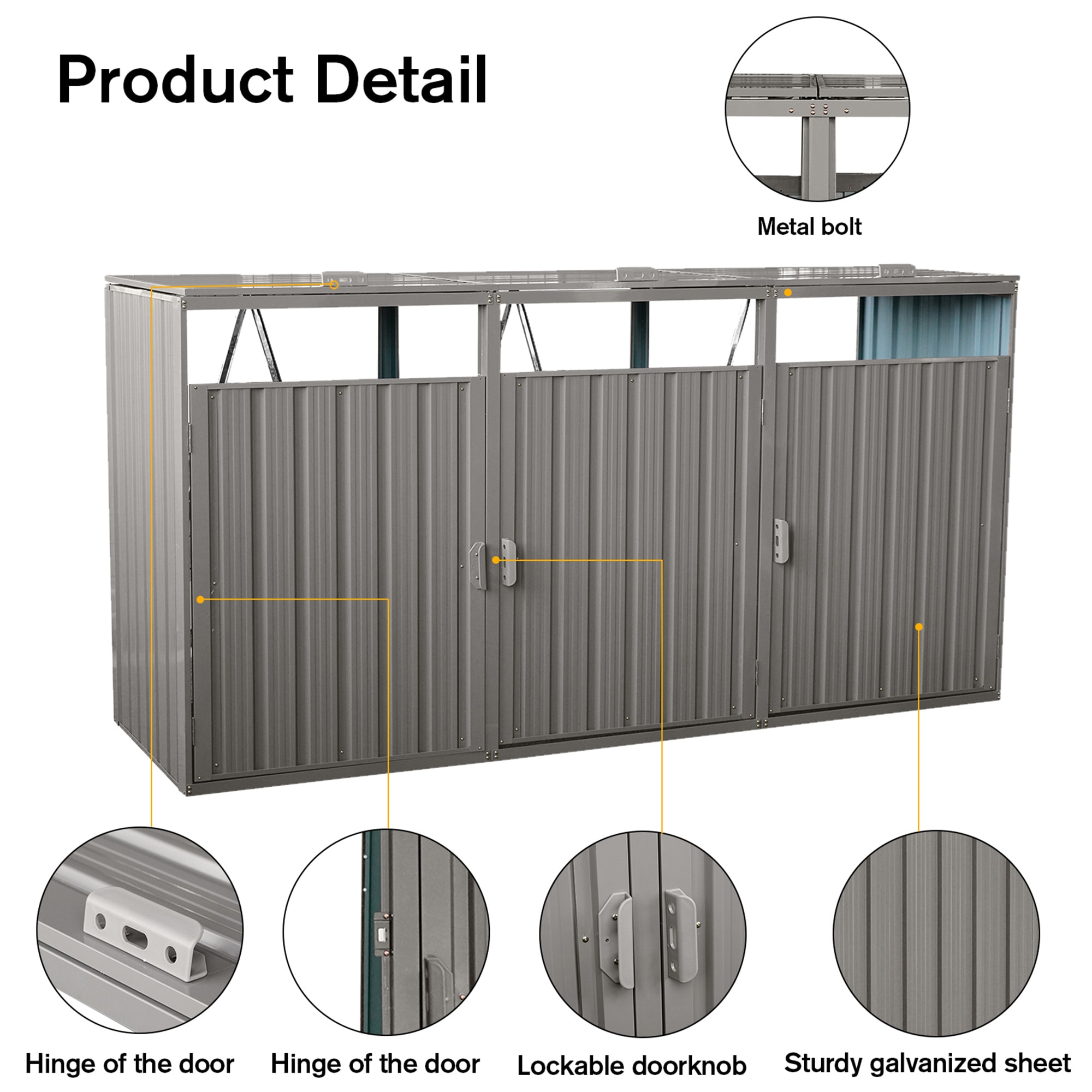 BABOOM BOM-133641-OR Metal-Storage-Buildings-Sheds - View #4
