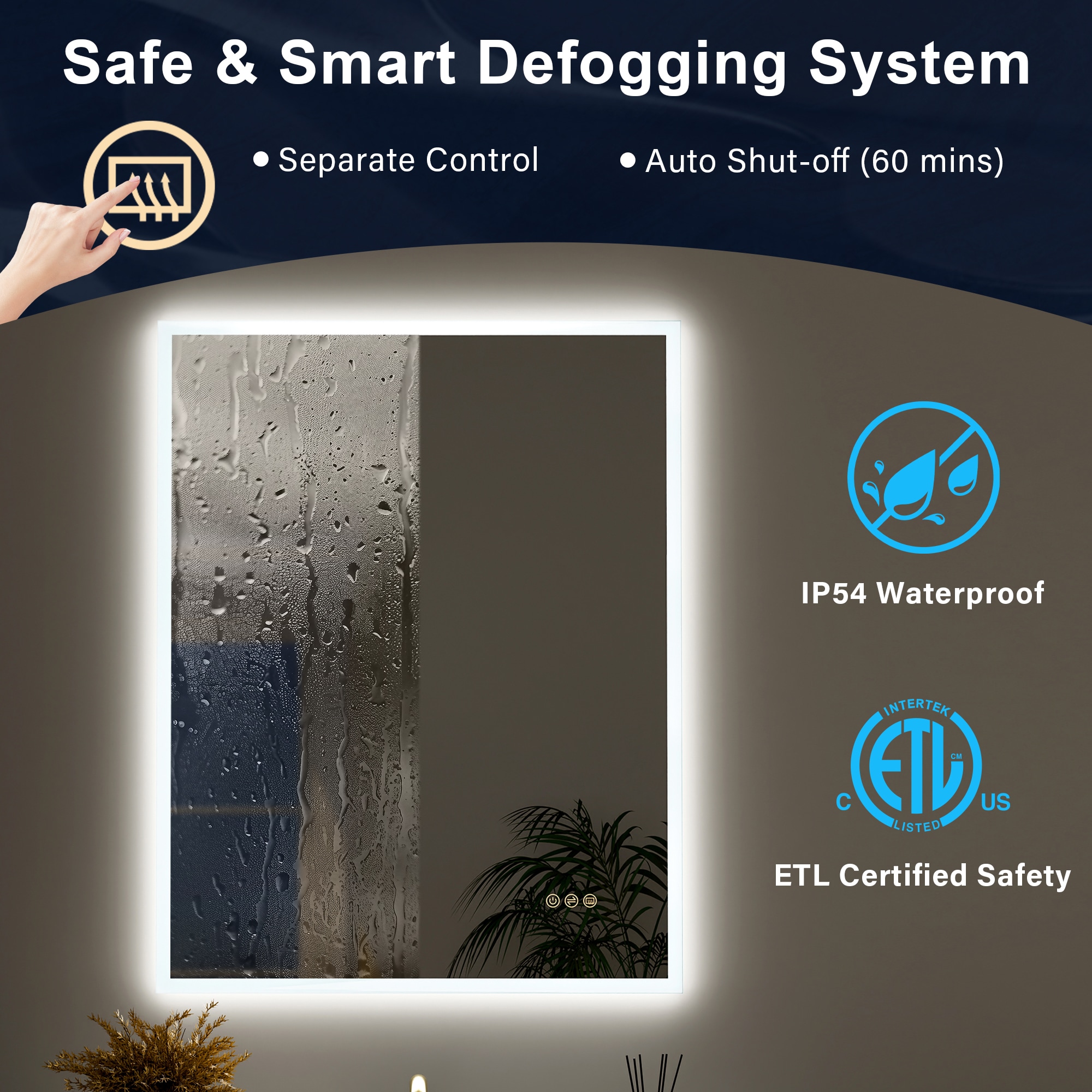 CALVON WMR10W28 Framed-Bath-Mirrors - View #7