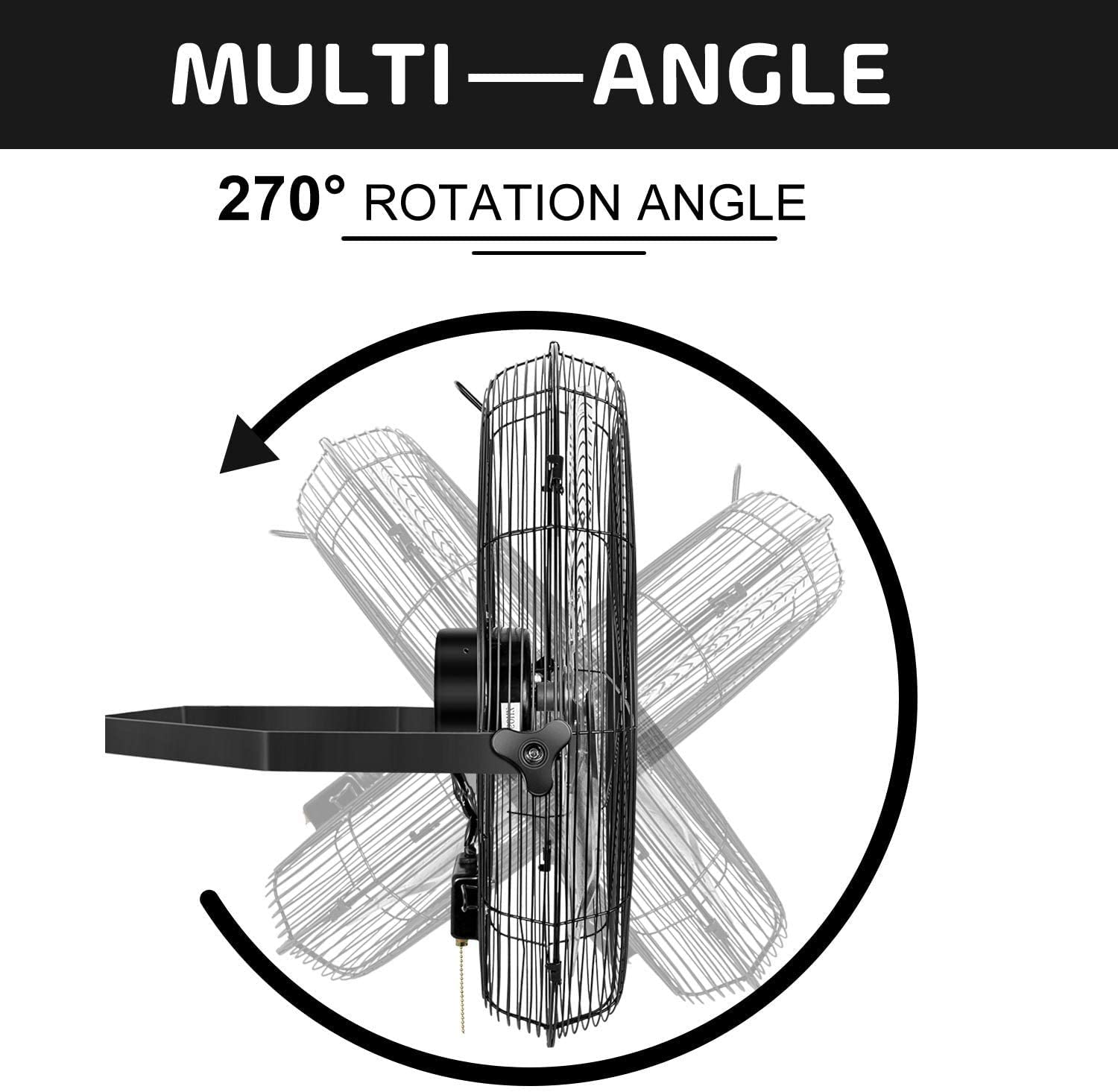 Siavonce XHUNT24 Wall-Mounted-Fans - View #7
