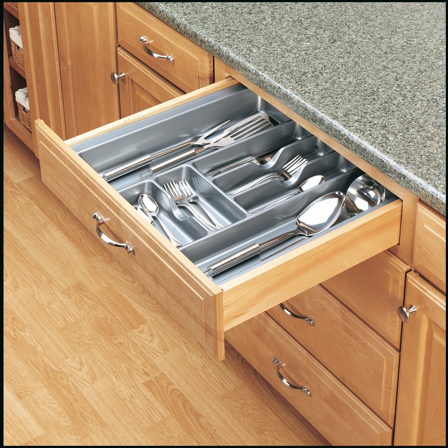 Drawer Dividers Adjustable Compartments Kitchen Storage Drawers Insert Organizer 