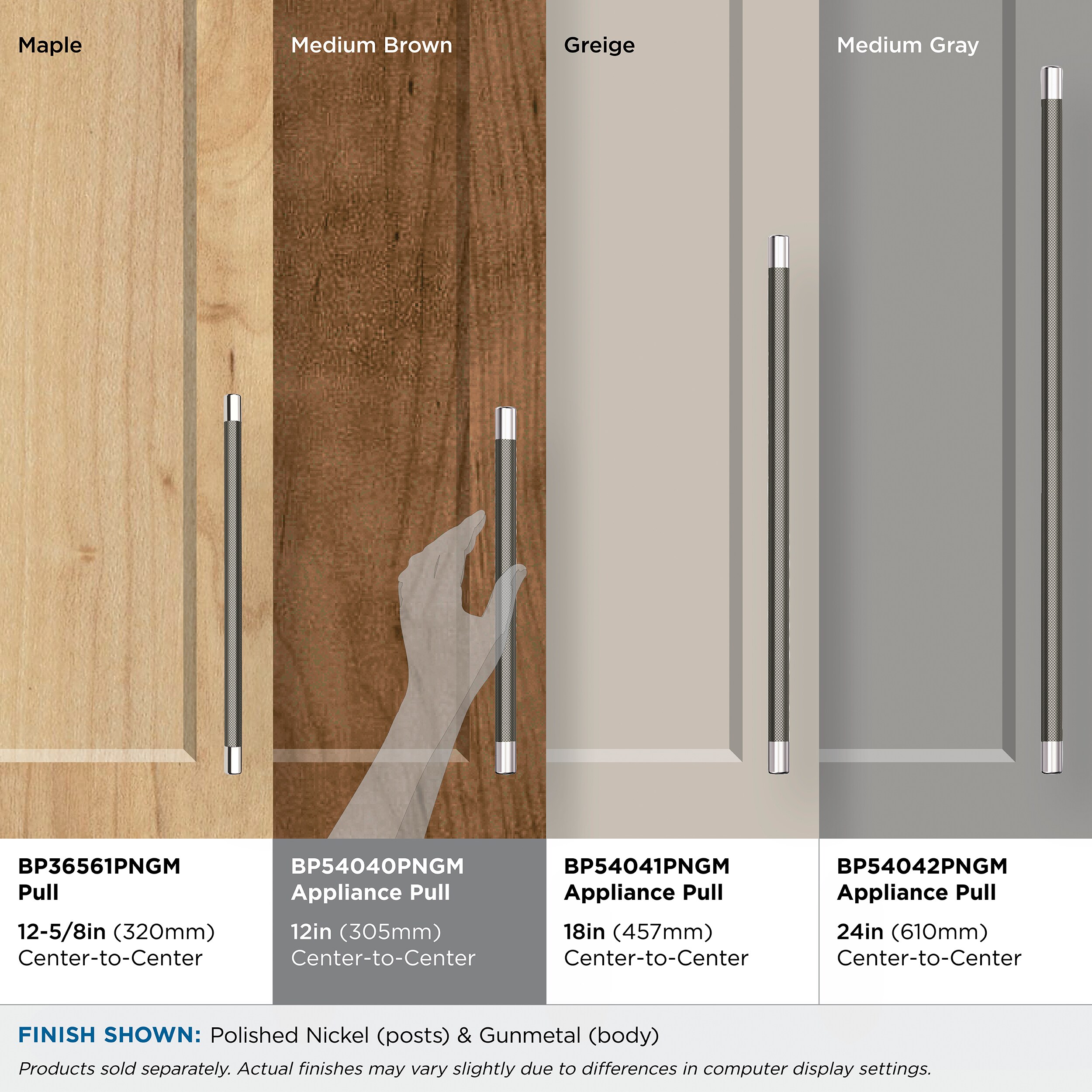 Amerock BP54040PNGM Cabinet-Pulls - View #8