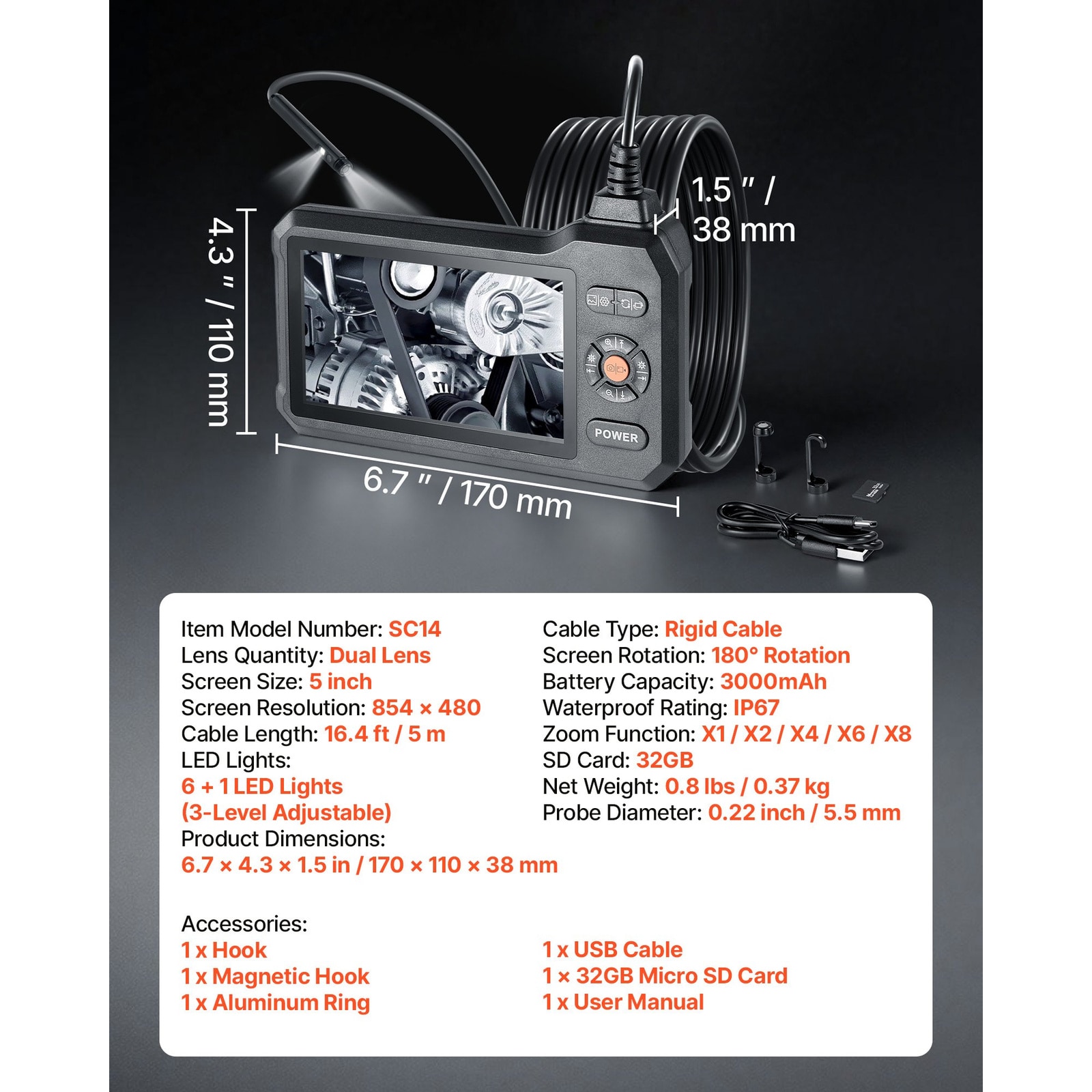 Mecale YAS-CM0N8M Inspection-Cameras - View #3